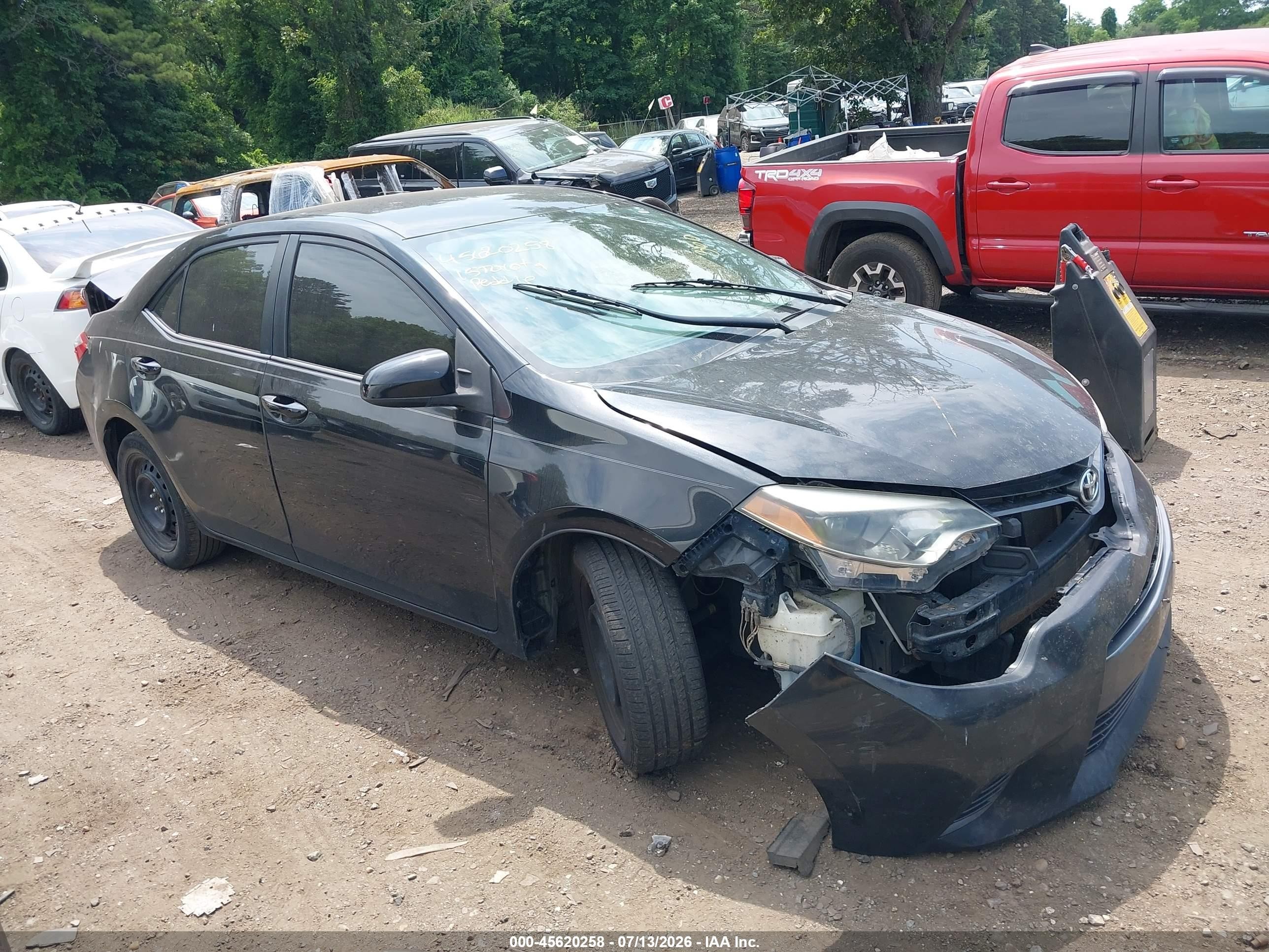 2015 Toyota Corolla Le Black vin: 2T1BURHE0FC359378