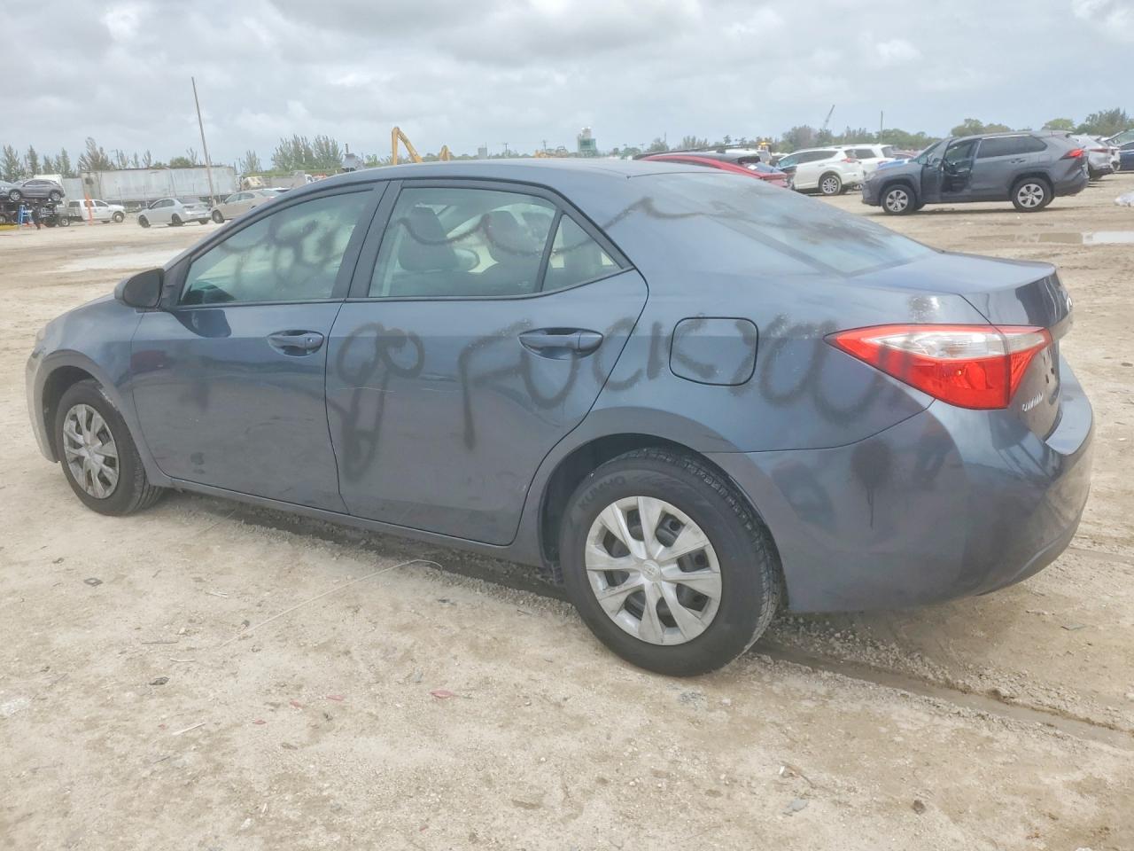 2015 Toyota Corolla L Gray vin: 2T1BURHE0FC366458