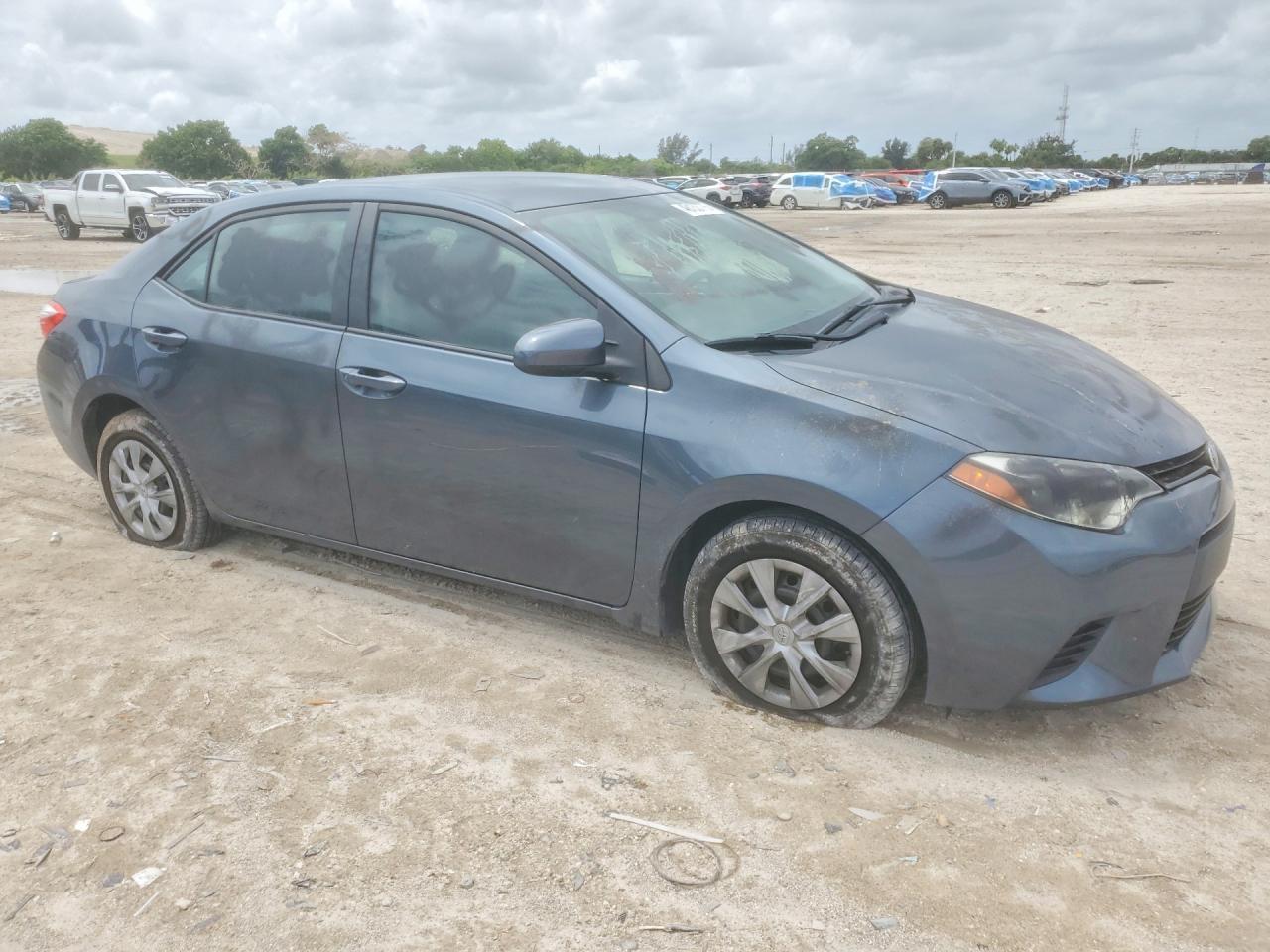 2015 Toyota Corolla L Gray vin: 2T1BURHE0FC366458