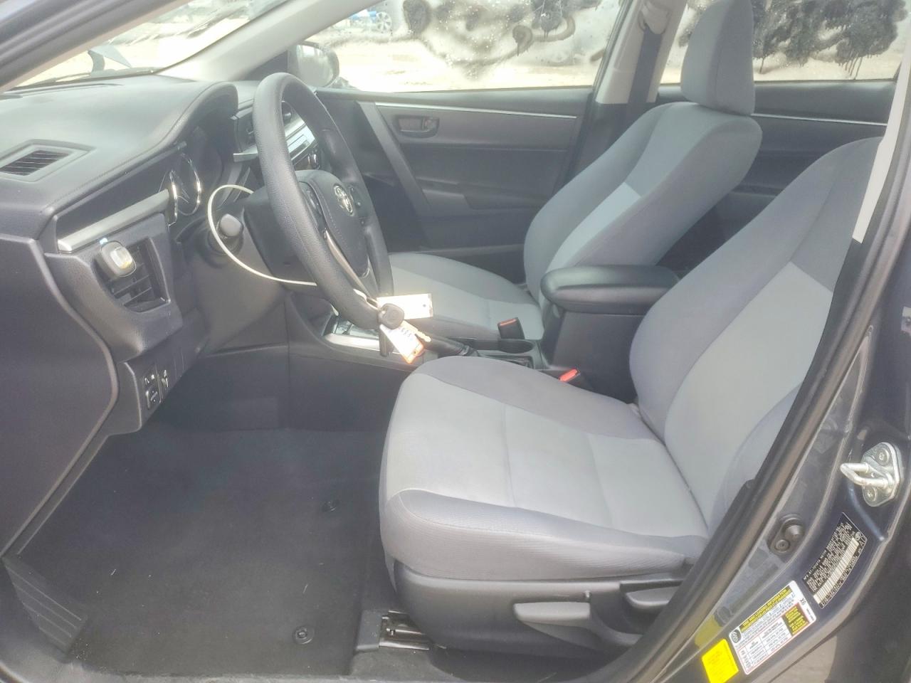 2015 Toyota Corolla L Gray vin: 2T1BURHE0FC366458