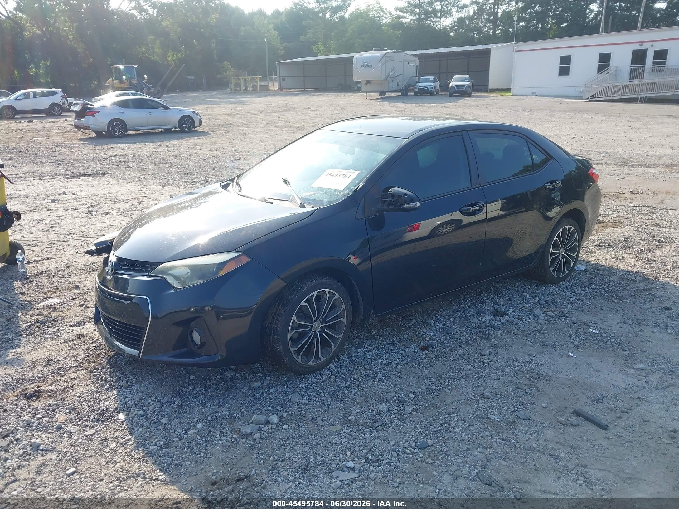 2015 Toyota Corolla S Plus Black vin: 2T1BURHE0FC367741