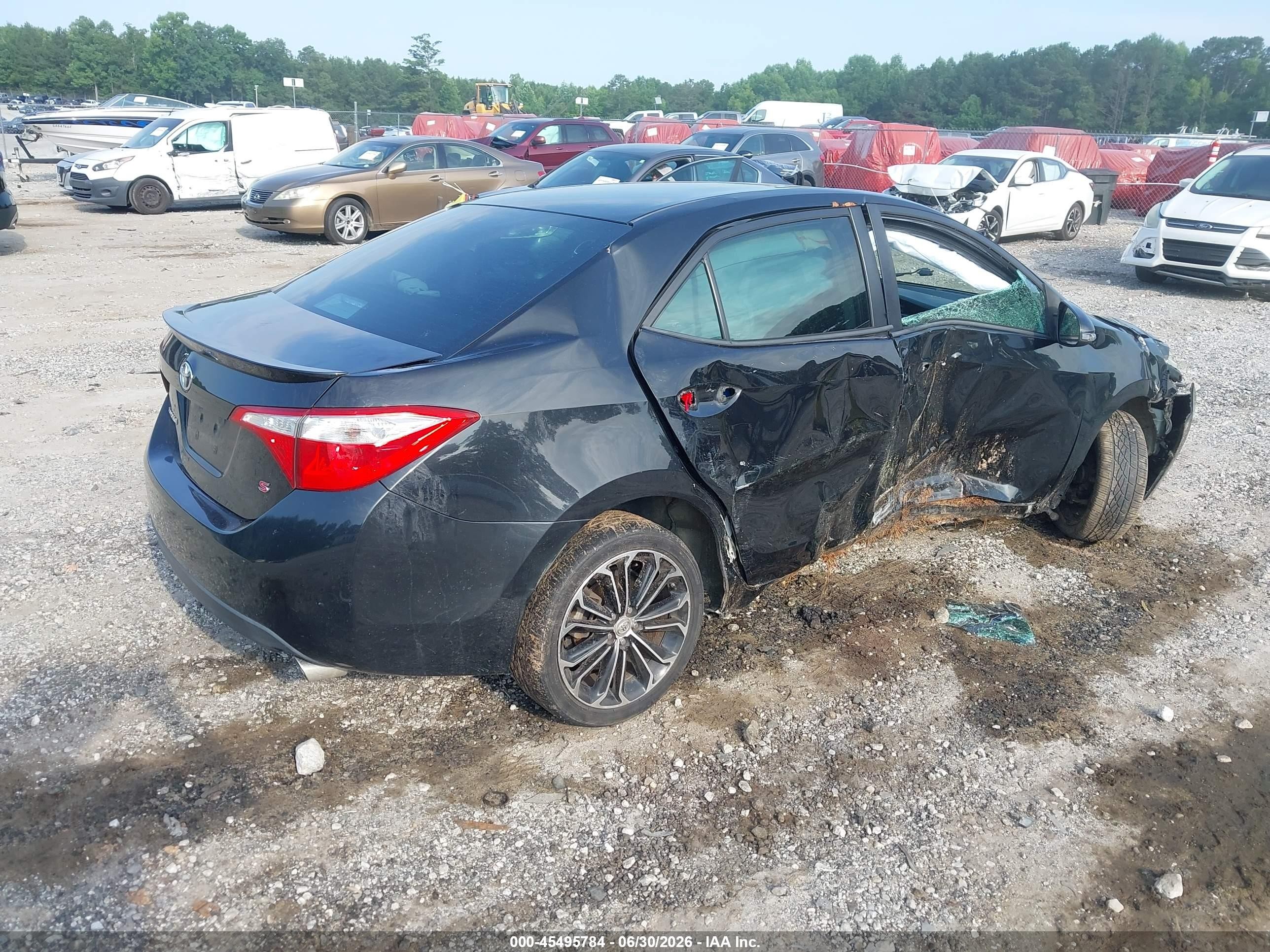 2015 Toyota Corolla S Plus Black vin: 2T1BURHE0FC367741