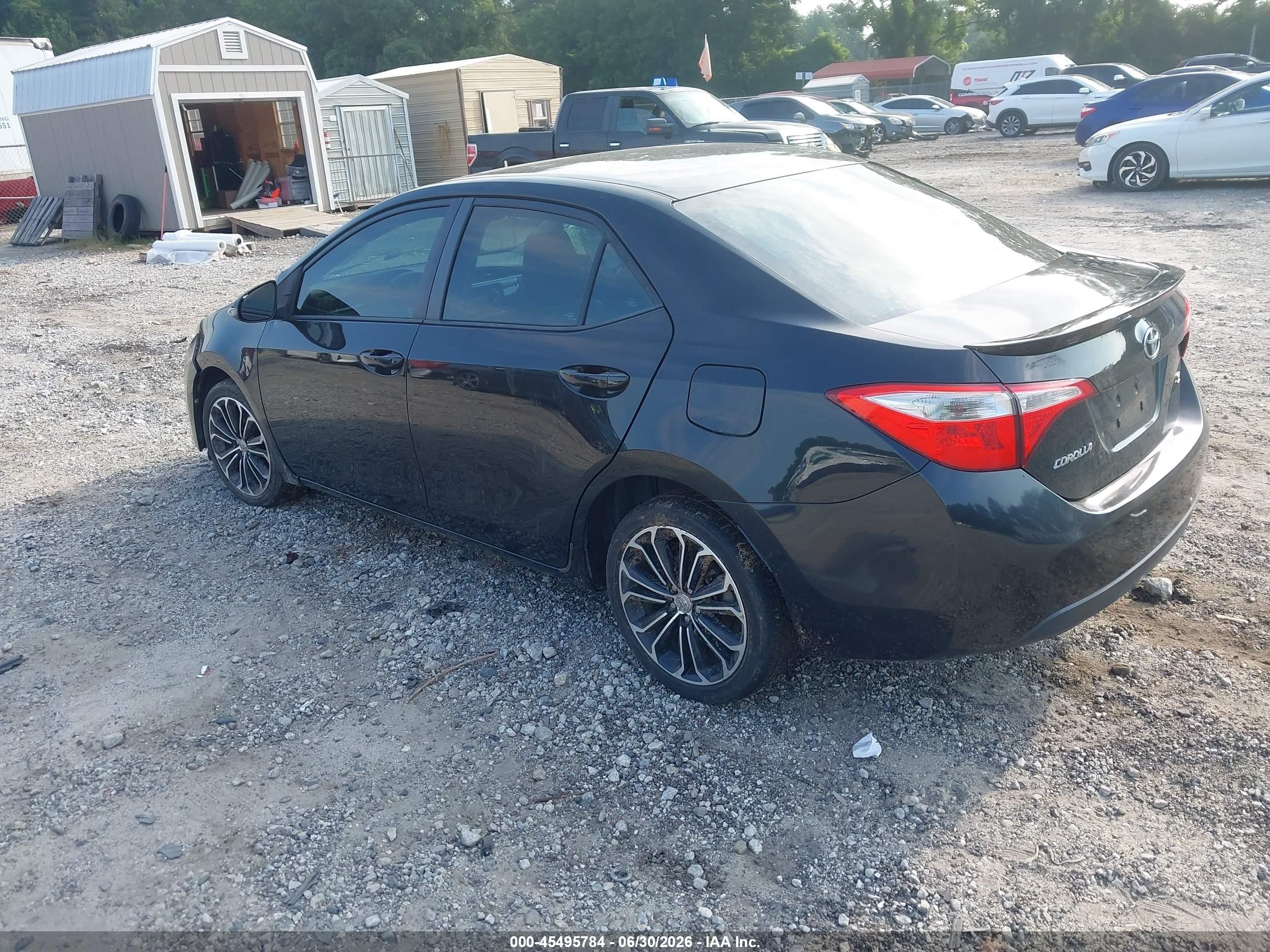 2015 Toyota Corolla S Plus Black vin: 2T1BURHE0FC367741