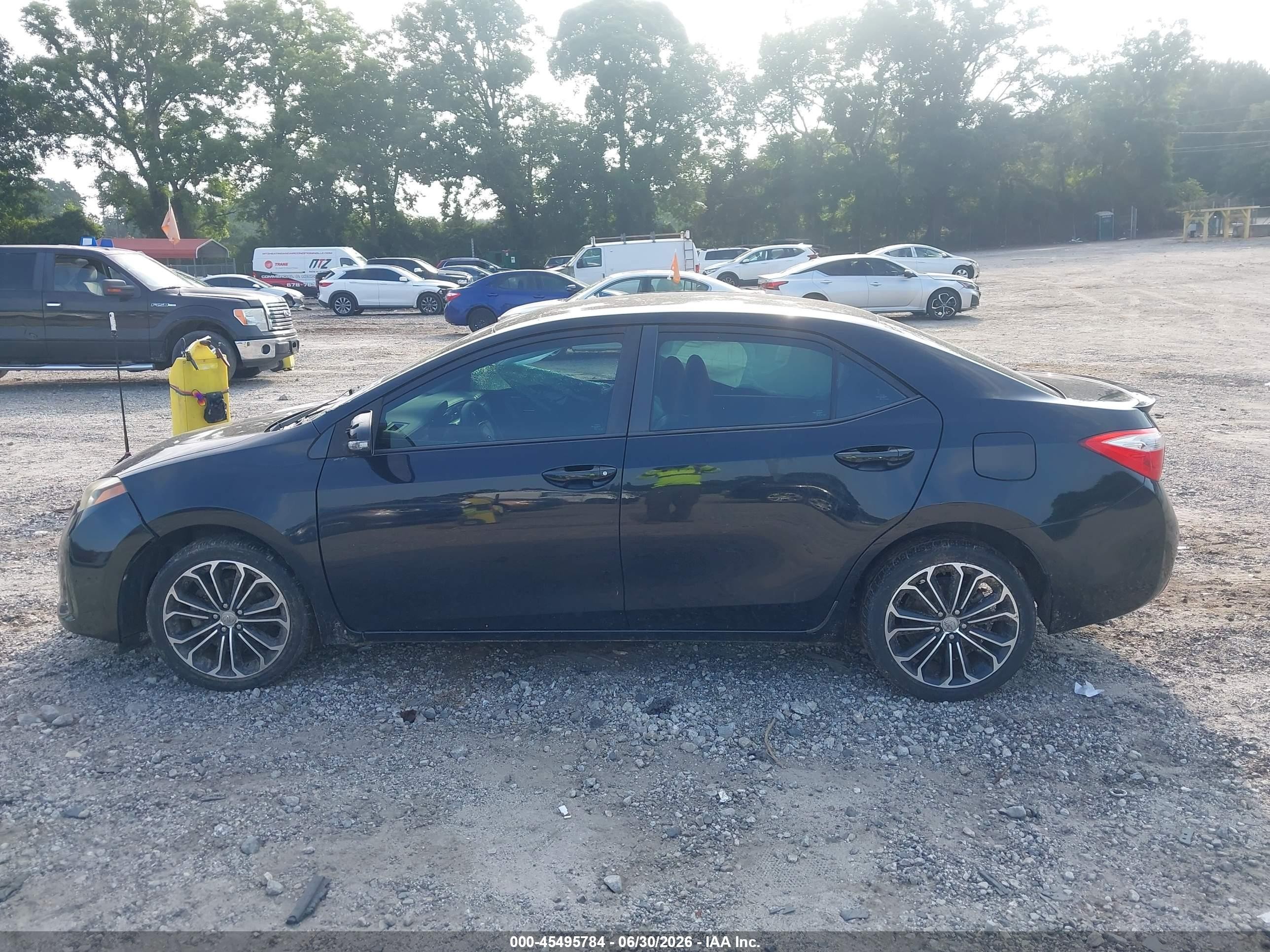 2015 Toyota Corolla S Plus Black vin: 2T1BURHE0FC367741
