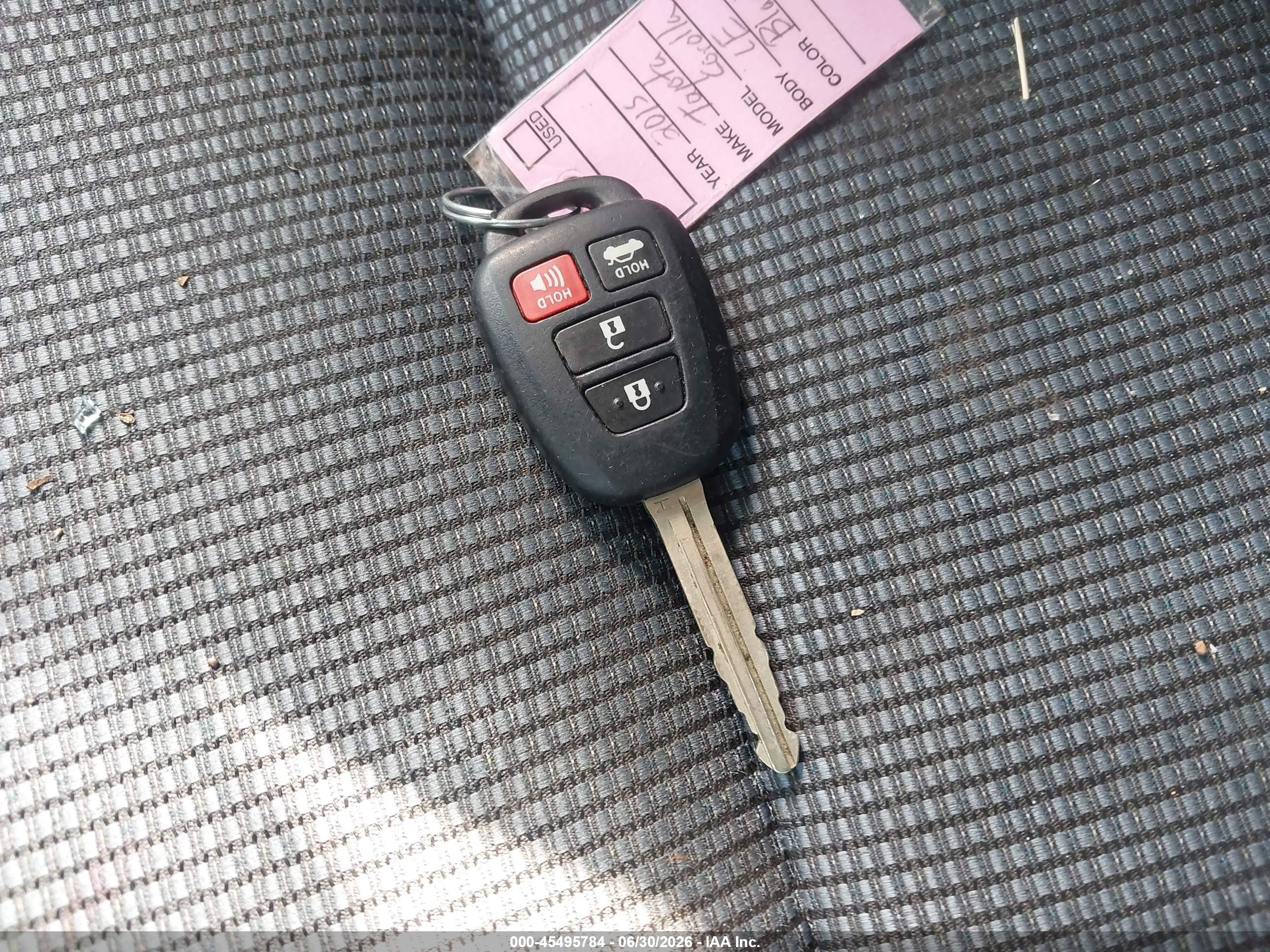 2015 Toyota Corolla S Plus Black vin: 2T1BURHE0FC367741