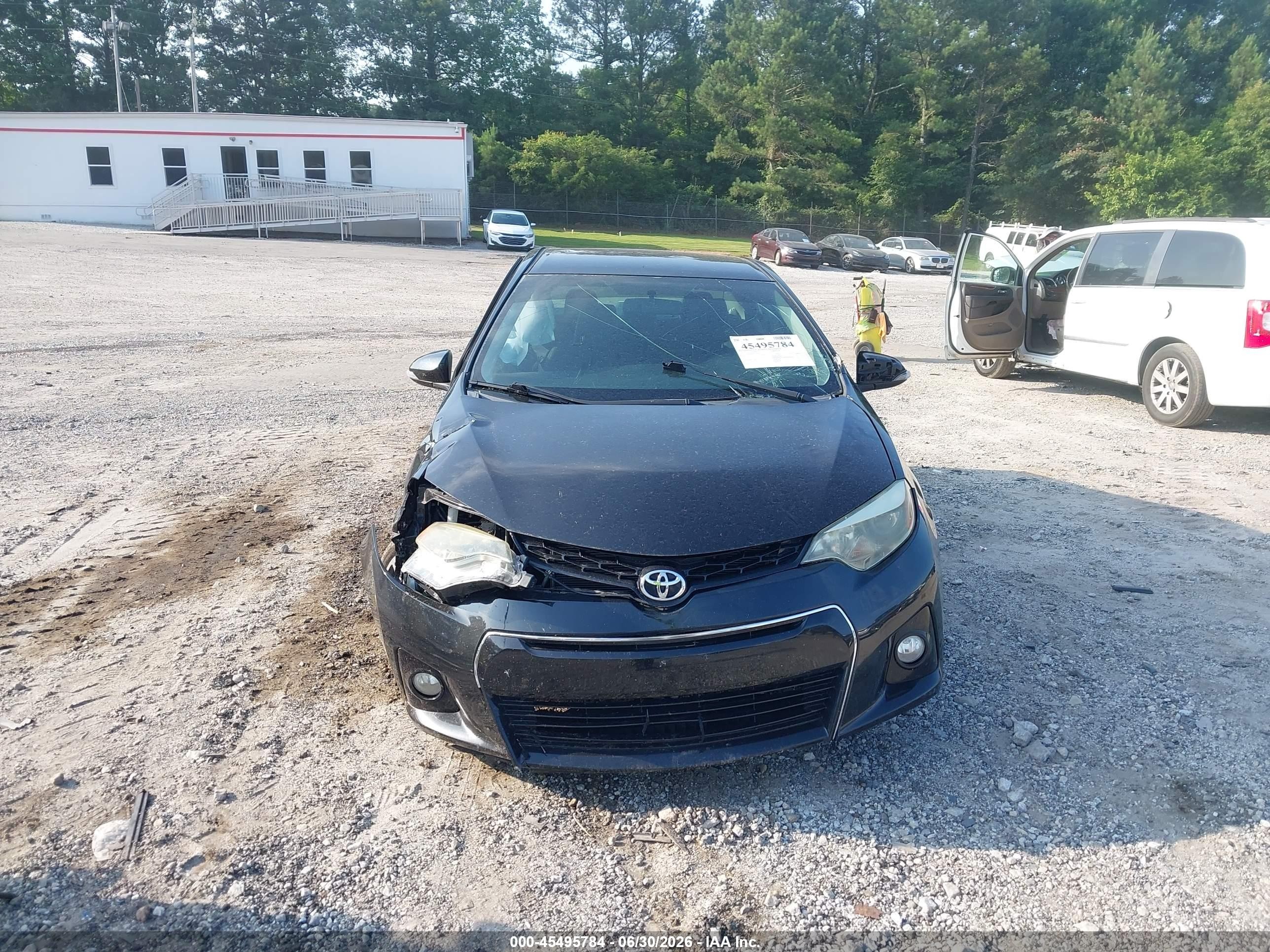2015 Toyota Corolla S Plus Black vin: 2T1BURHE0FC367741
