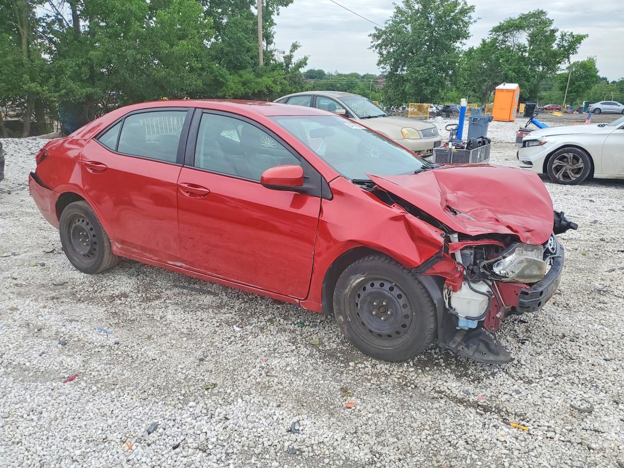 2015 Toyota Corolla Le Красный vin: 2T1BURHE0FC375340