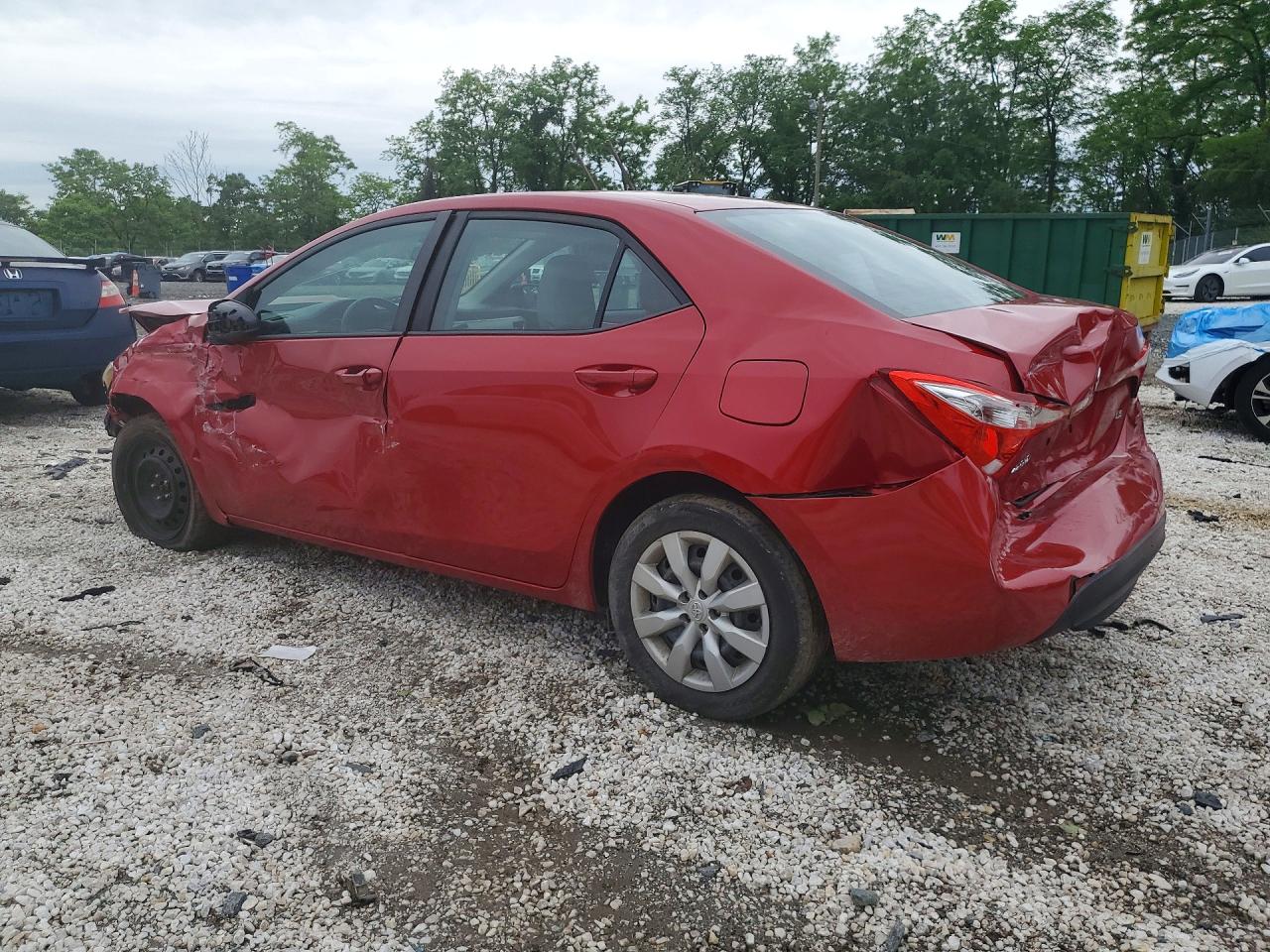 2015 Toyota Corolla Le Красный vin: 2T1BURHE0FC375340