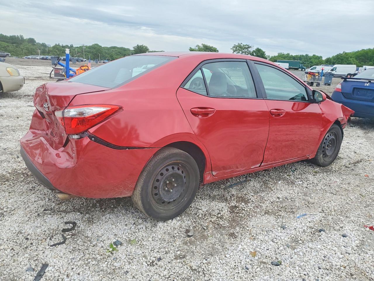 2015 Toyota Corolla Le Красный vin: 2T1BURHE0FC375340
