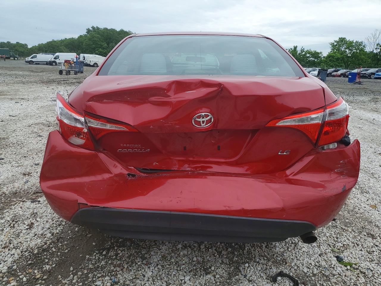 2015 Toyota Corolla Le Красный vin: 2T1BURHE0FC375340