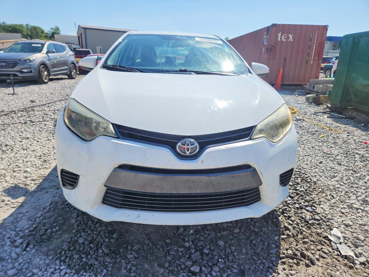 2015 Toyota Corolla Le White vin: 2T1BURHE0FC389058