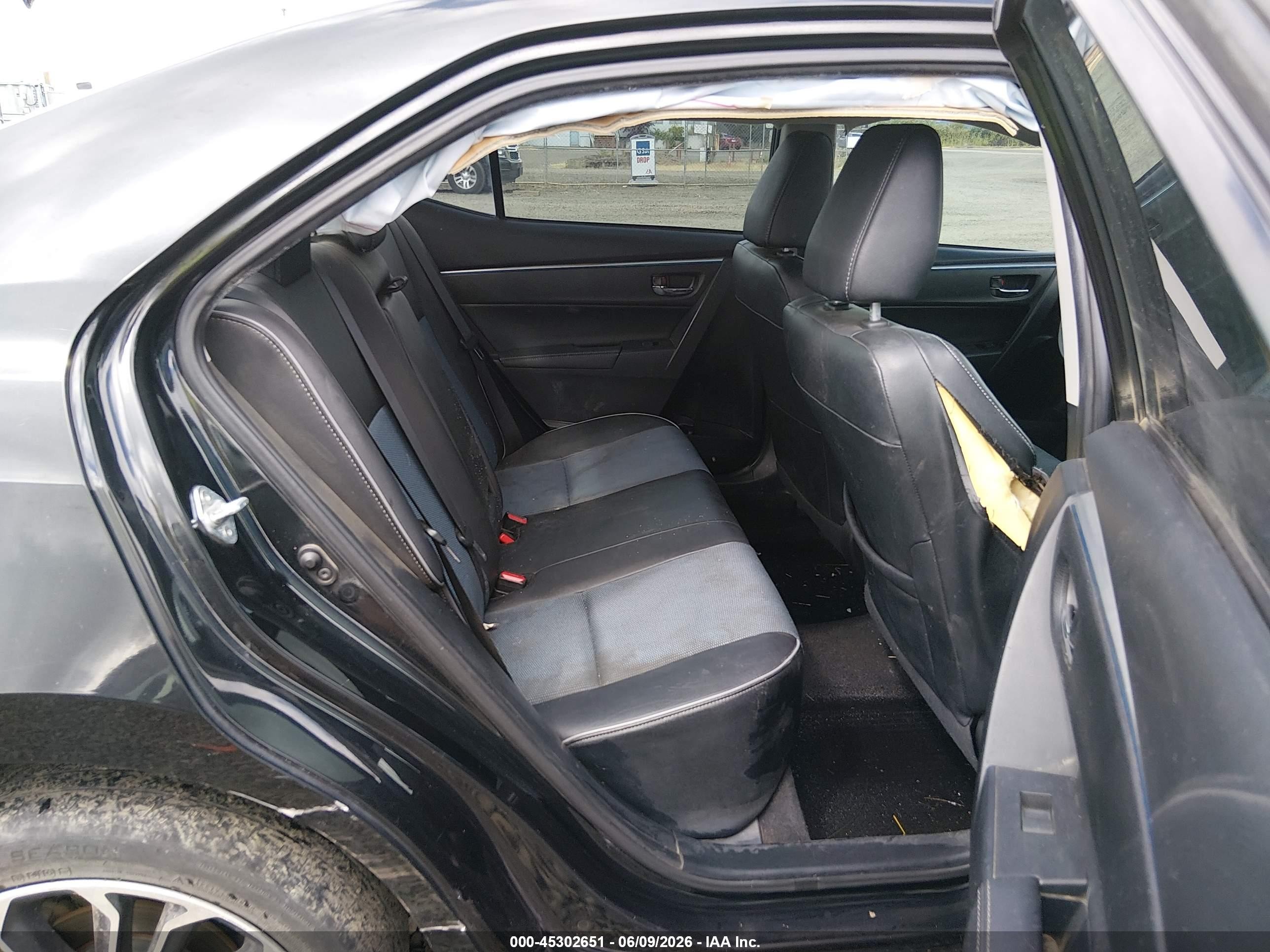 2015 Toyota Corolla S Plus Black vin: 2T1BURHE0FC394146