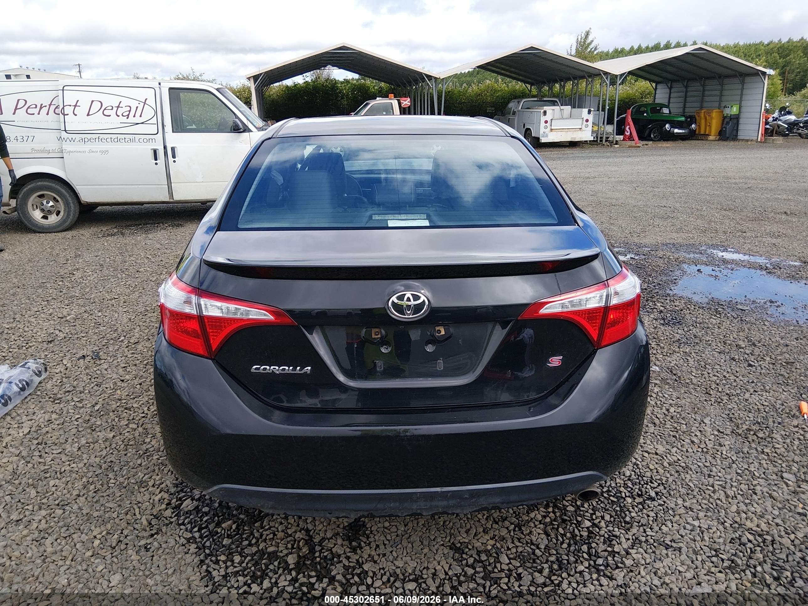 2015 Toyota Corolla S Plus Black vin: 2T1BURHE0FC394146