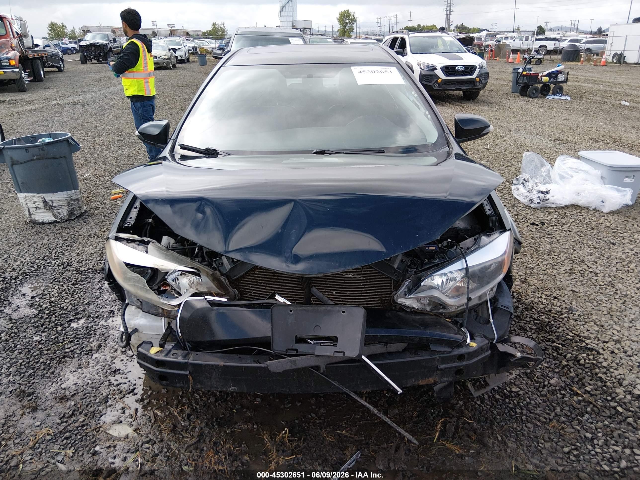 2015 Toyota Corolla S Plus Black vin: 2T1BURHE0FC394146
