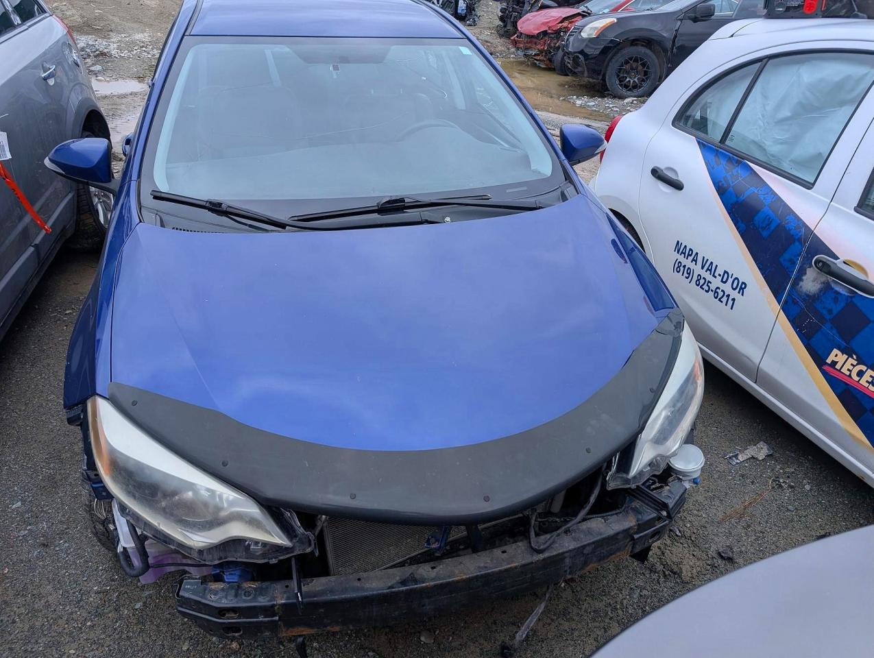 2015 Toyota Corolla L Blue vin: 2T1BURHE0FC402875
