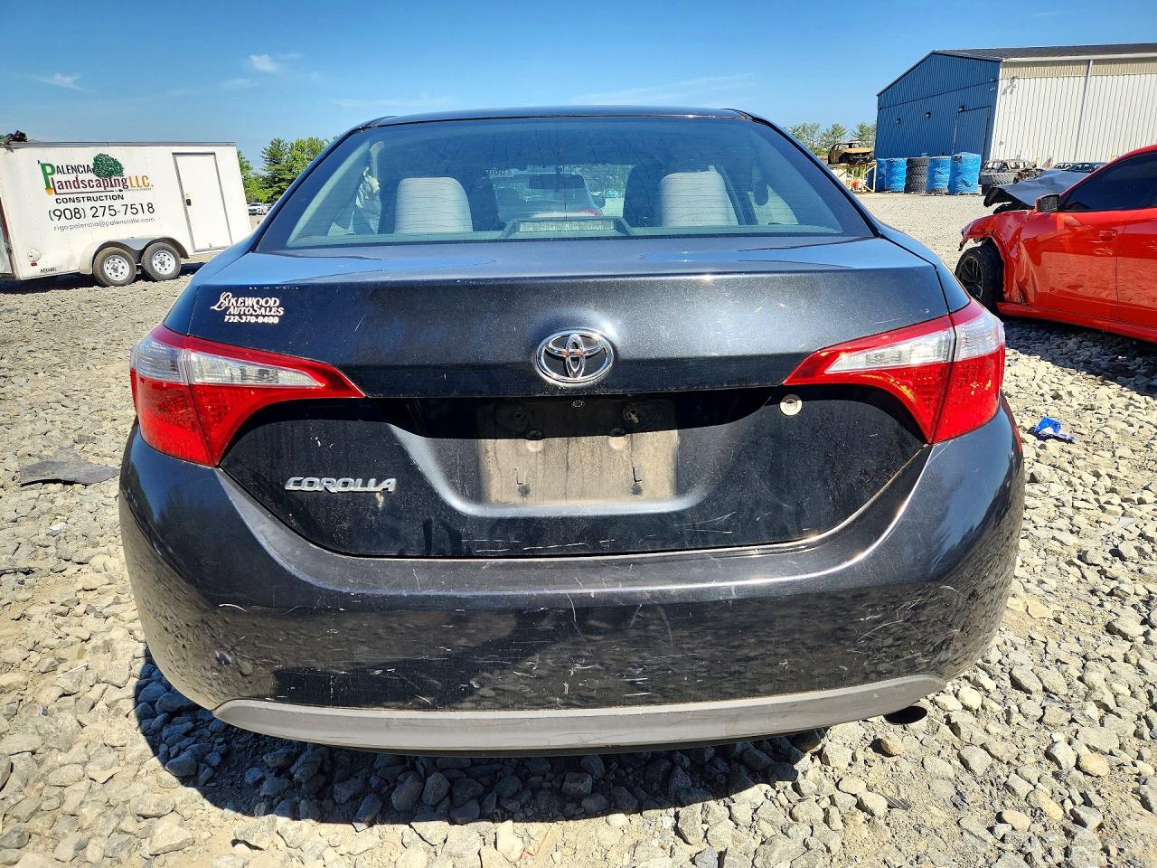 2015 Toyota Corolla L Black vin: 2T1BURHE0FC407493