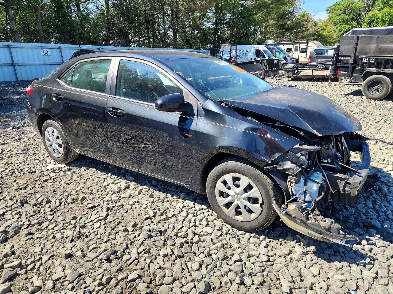 2015 Toyota Corolla L Black vin: 2T1BURHE0FC407493