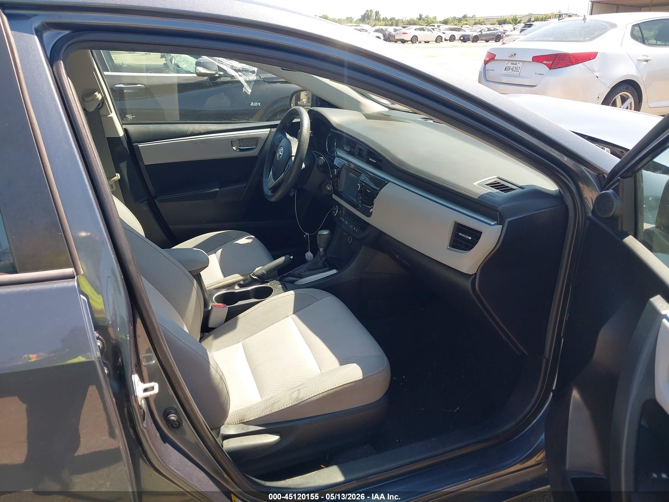 2015 Toyota Corolla Le Blue vin: 2T1BURHE0FC411415