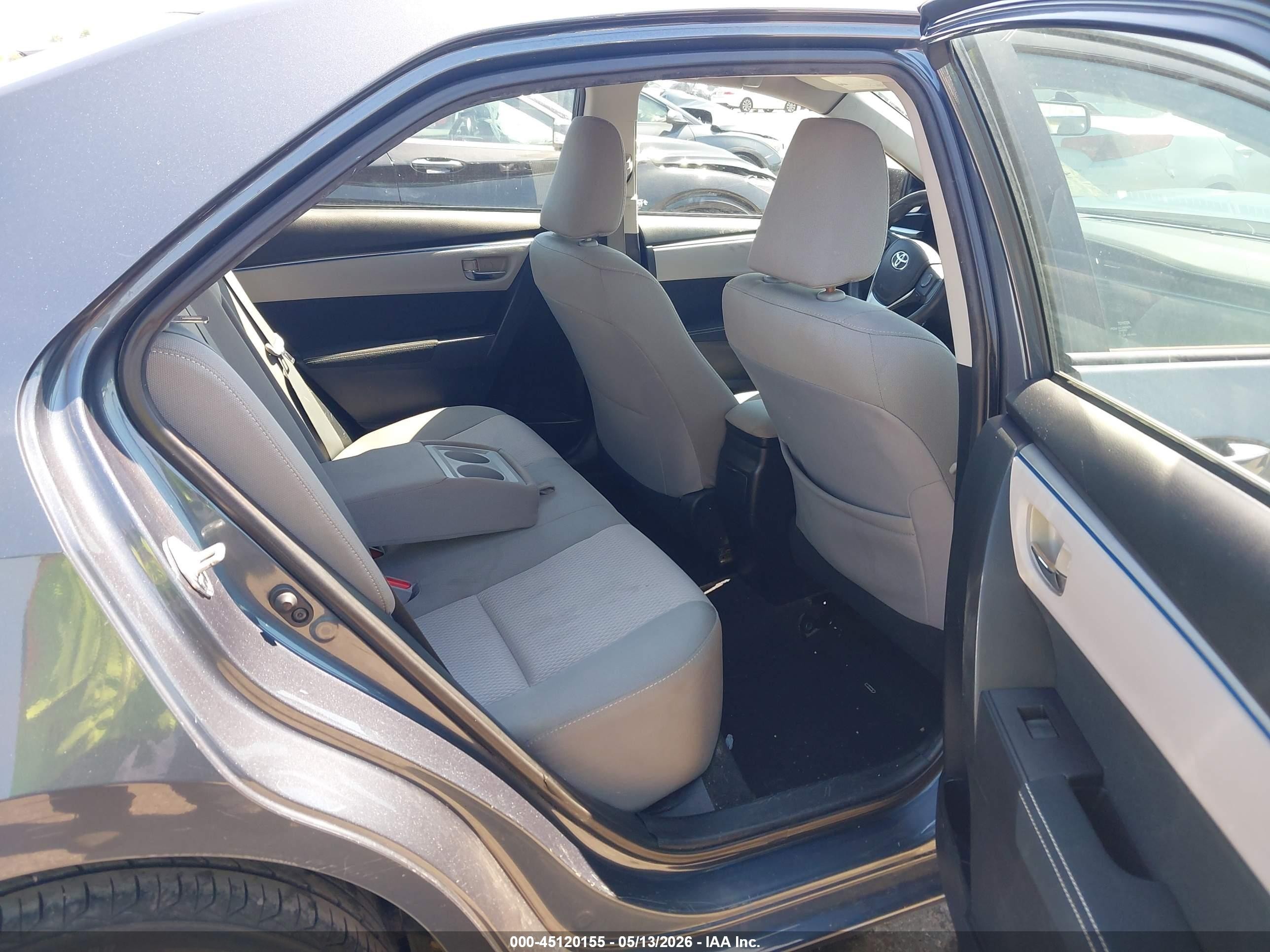 2015 Toyota Corolla Le Blue vin: 2T1BURHE0FC411415