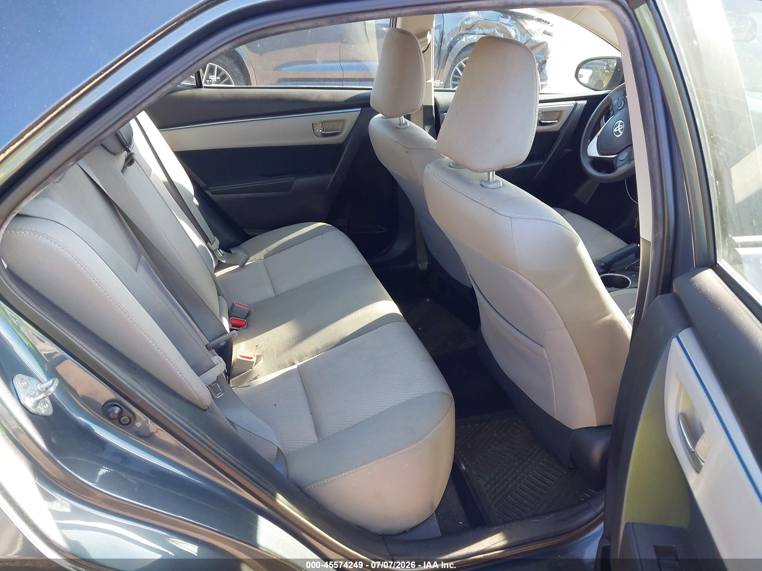 2015 Toyota Corolla Le Blue vin: 2T1BURHE0FC415688