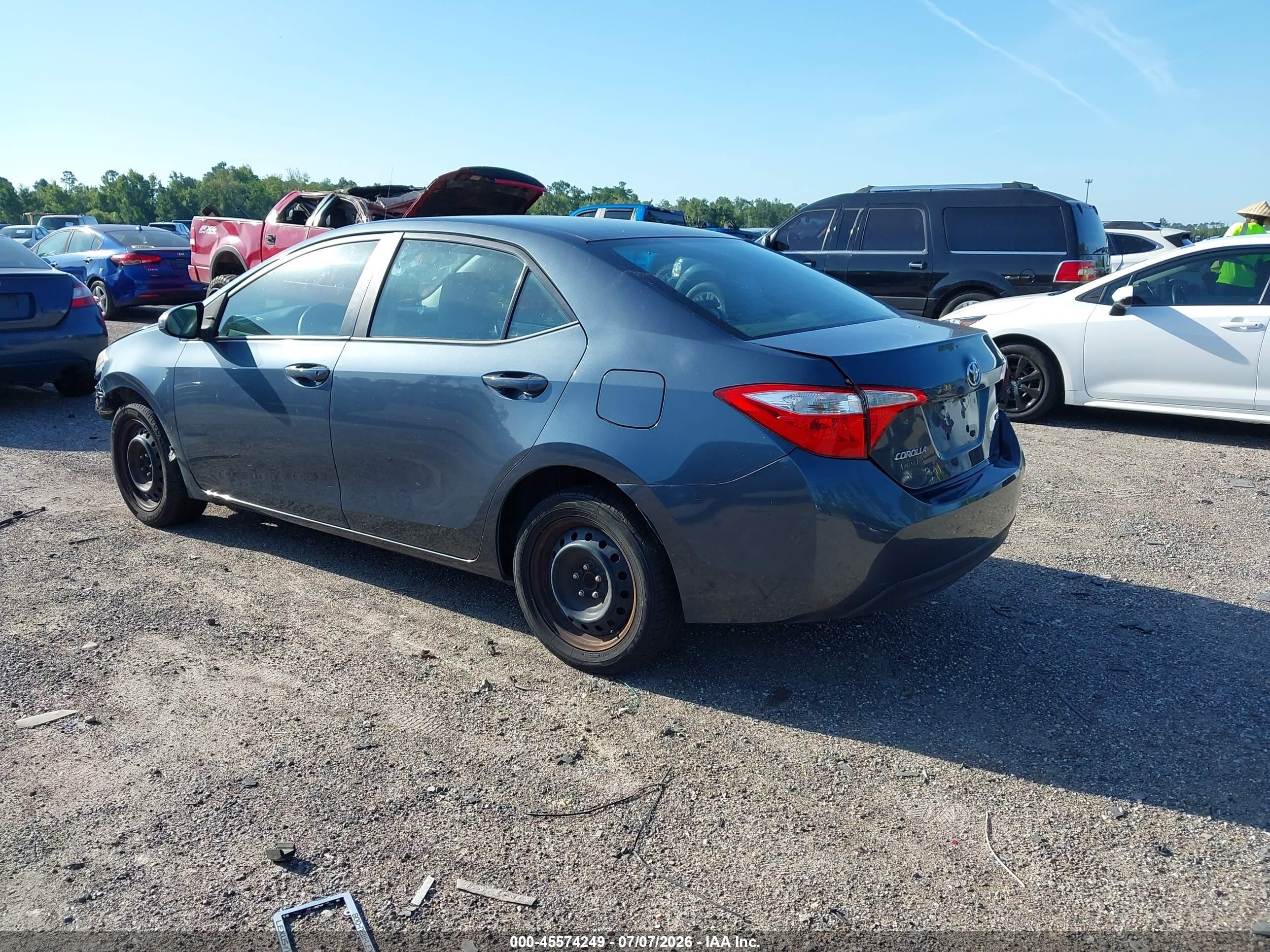 2015 Toyota Corolla Le Blue vin: 2T1BURHE0FC415688