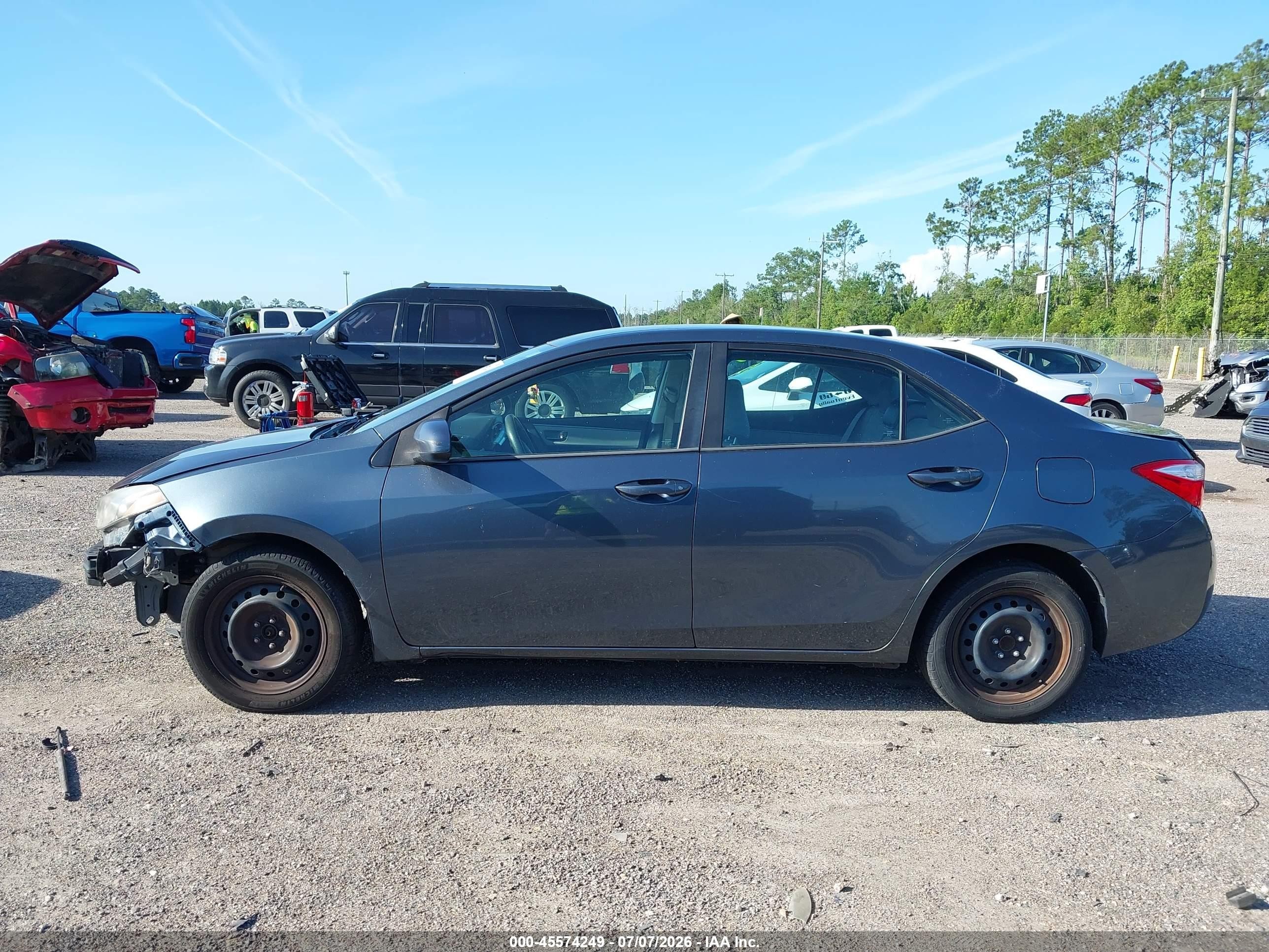 2015 Toyota Corolla Le Blue vin: 2T1BURHE0FC415688