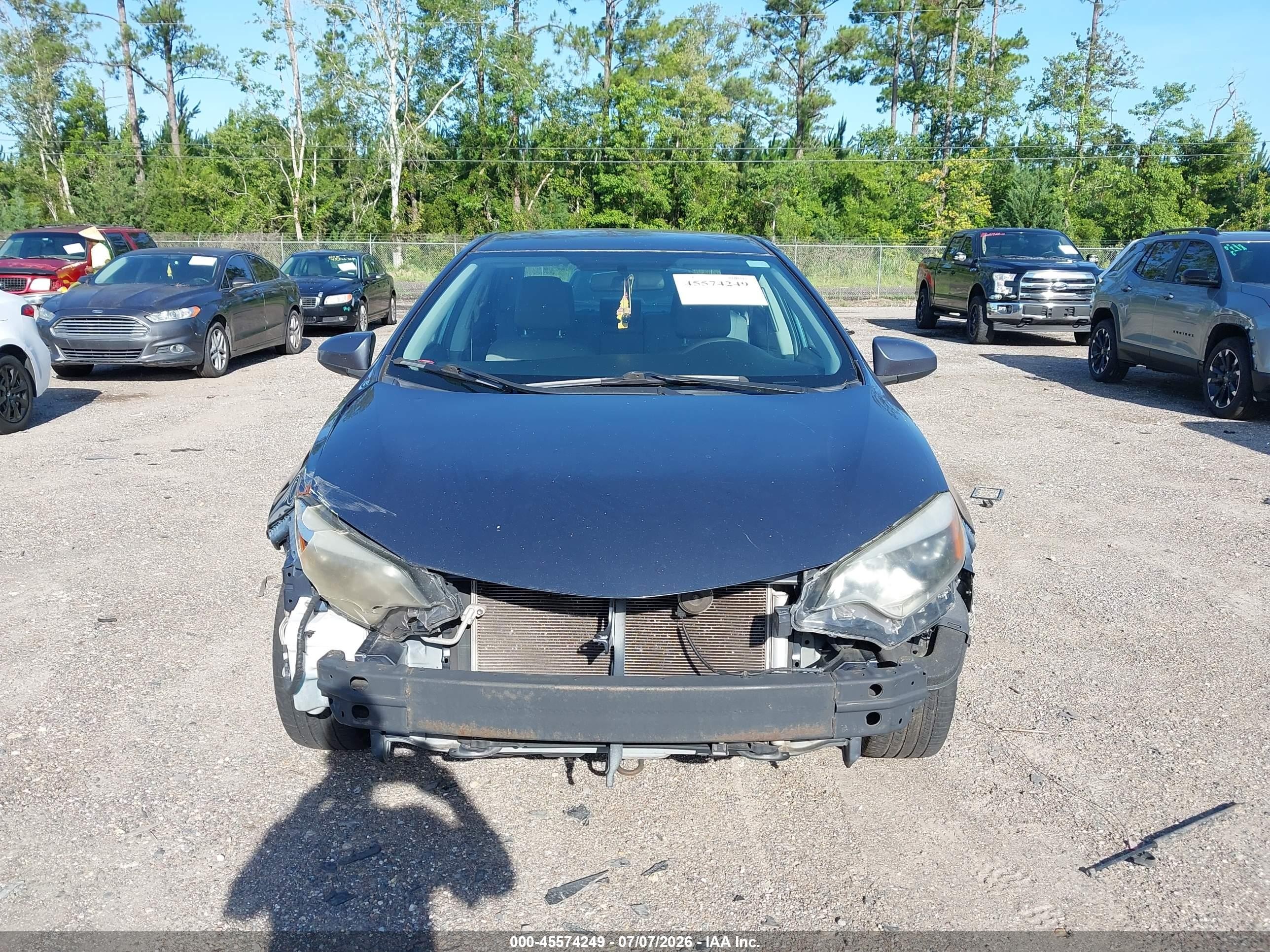2015 Toyota Corolla Le Blue vin: 2T1BURHE0FC415688