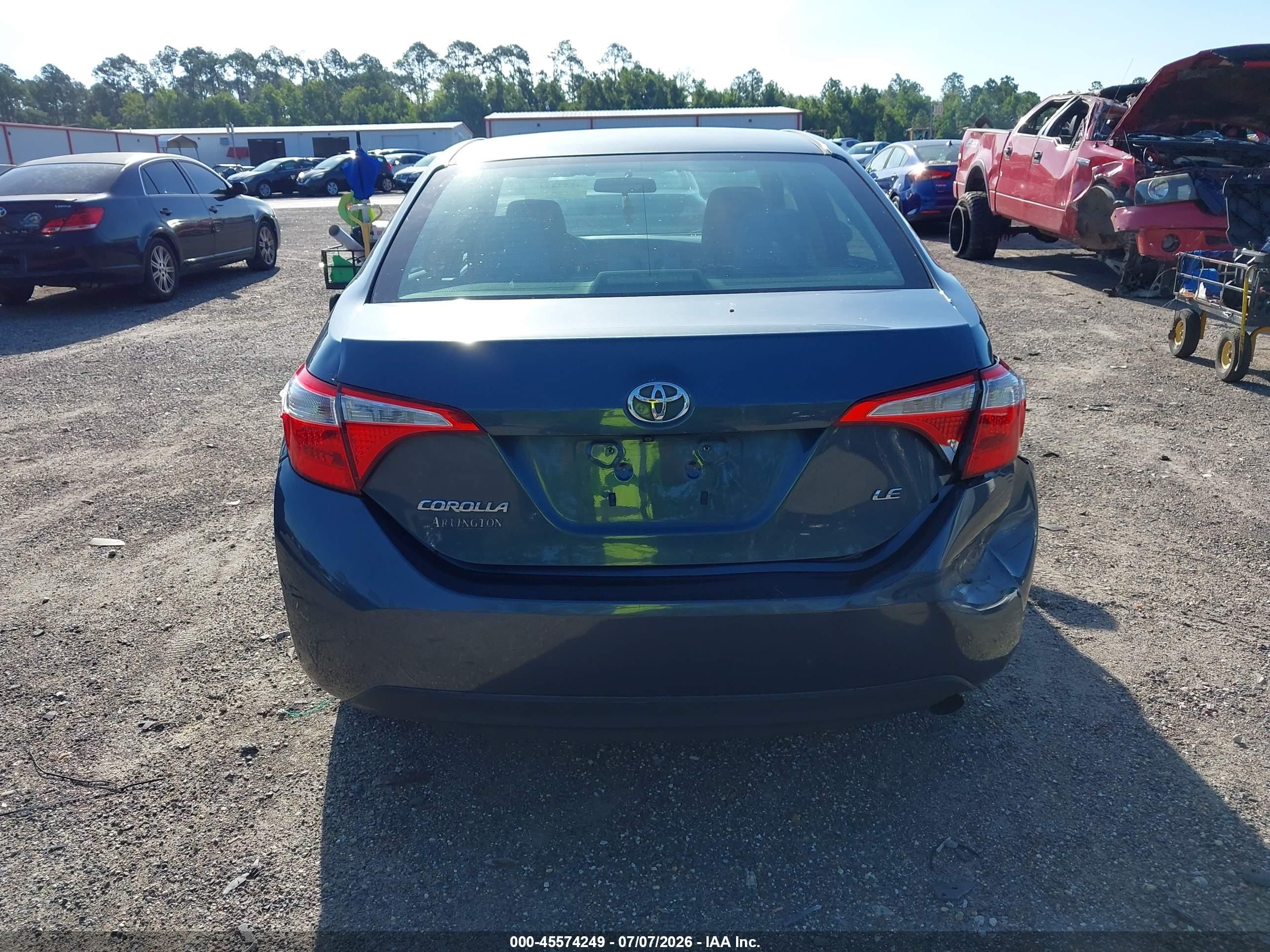 2015 Toyota Corolla Le Blue vin: 2T1BURHE0FC415688
