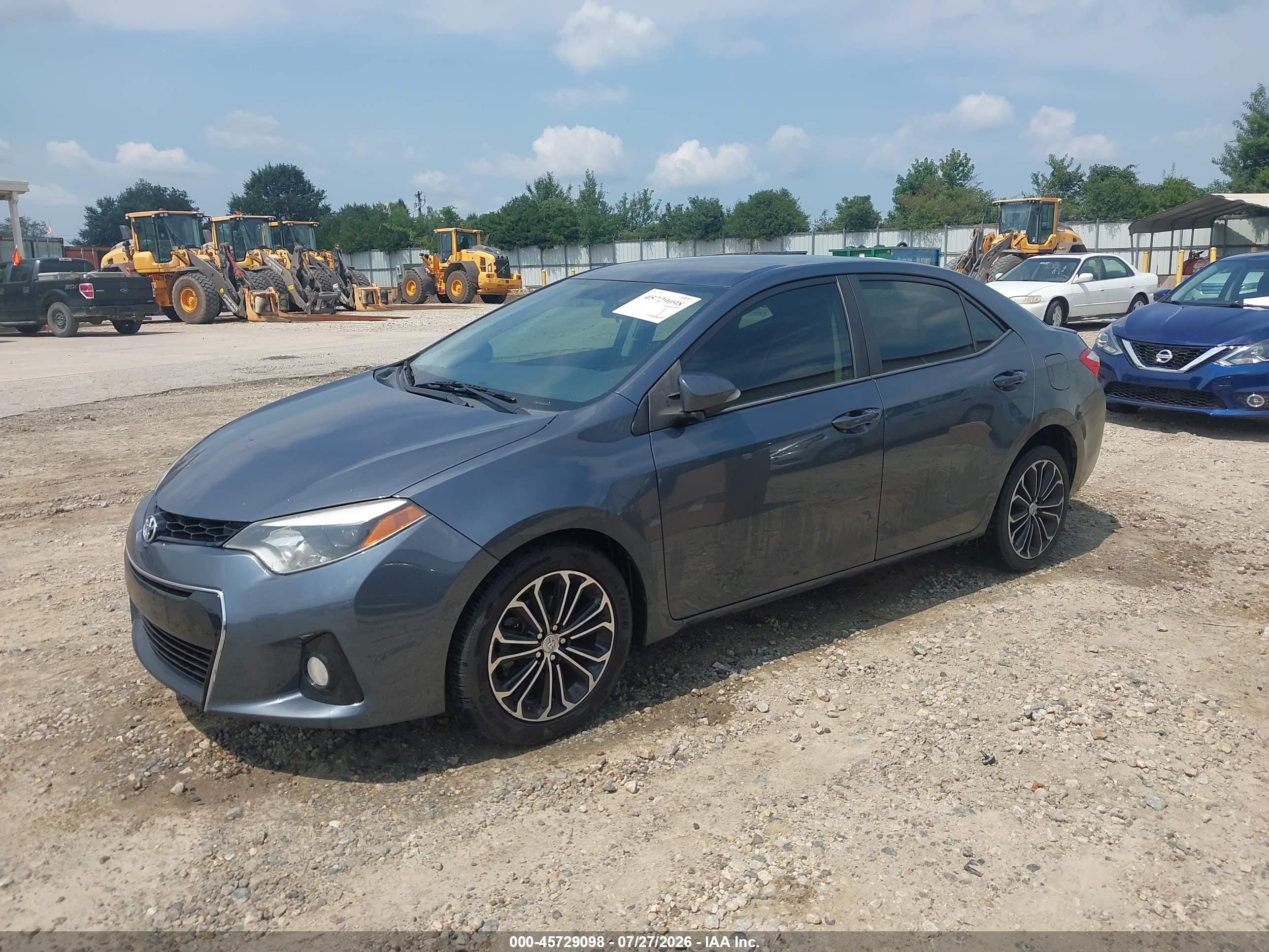 2015 Toyota Corolla S Plus Синий vin: 2T1BURHE0FC423595