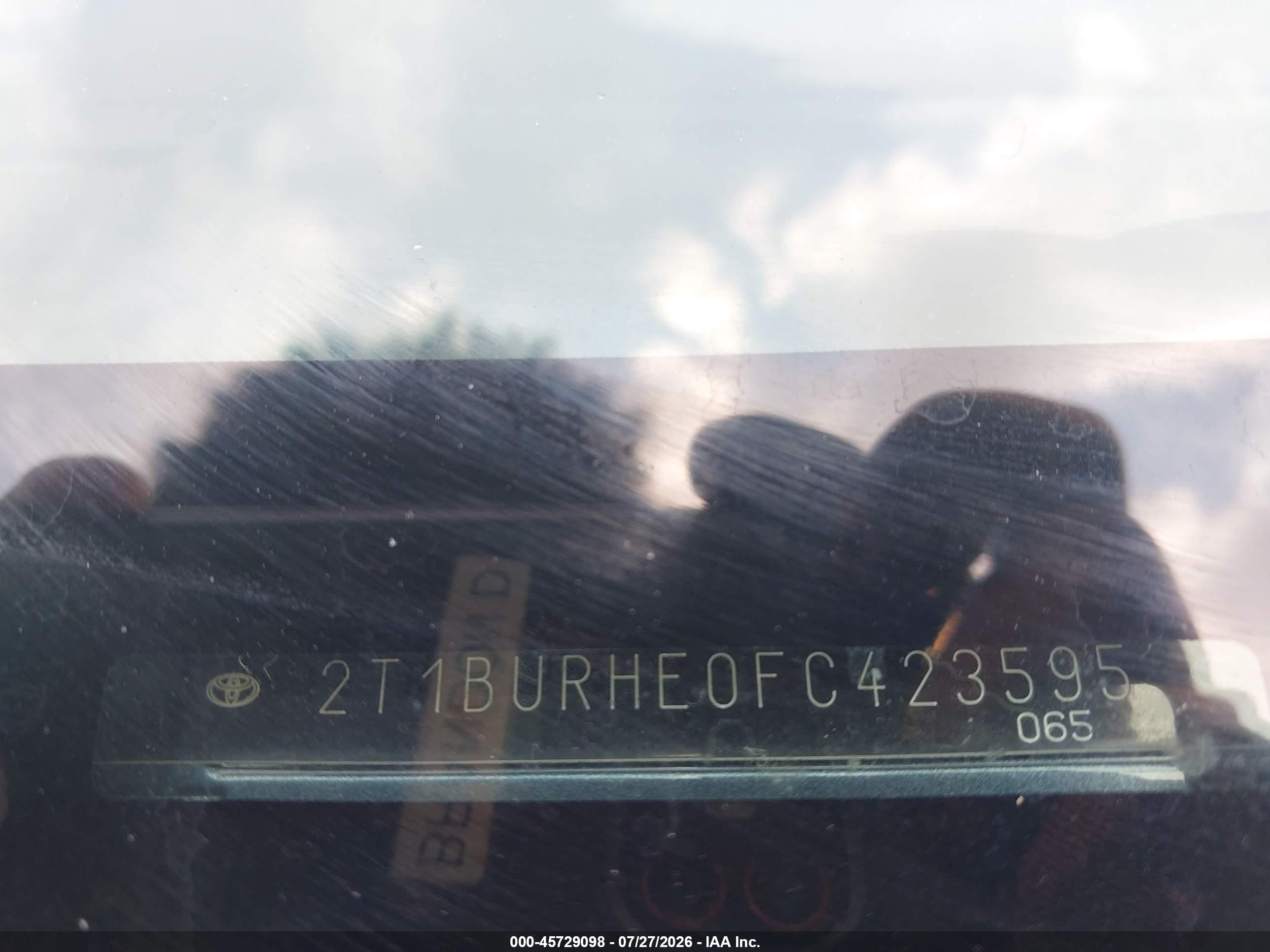 2015 Toyota Corolla S Plus Синий vin: 2T1BURHE0FC423595