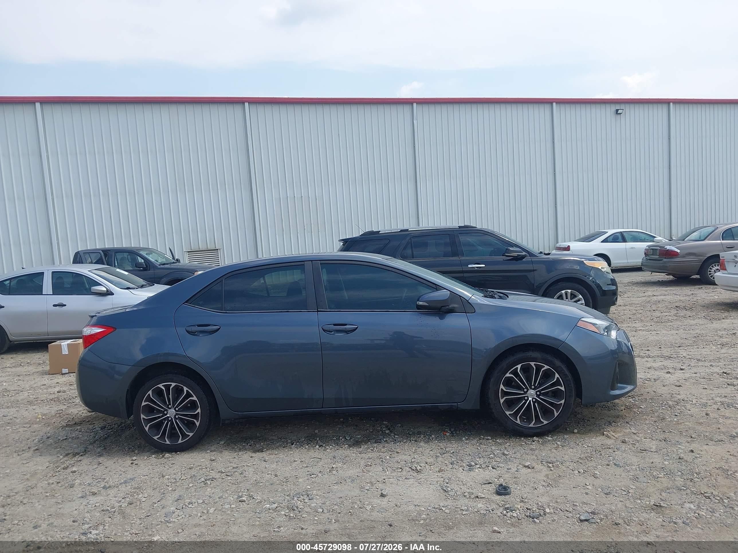 2015 Toyota Corolla S Plus Синий vin: 2T1BURHE0FC423595