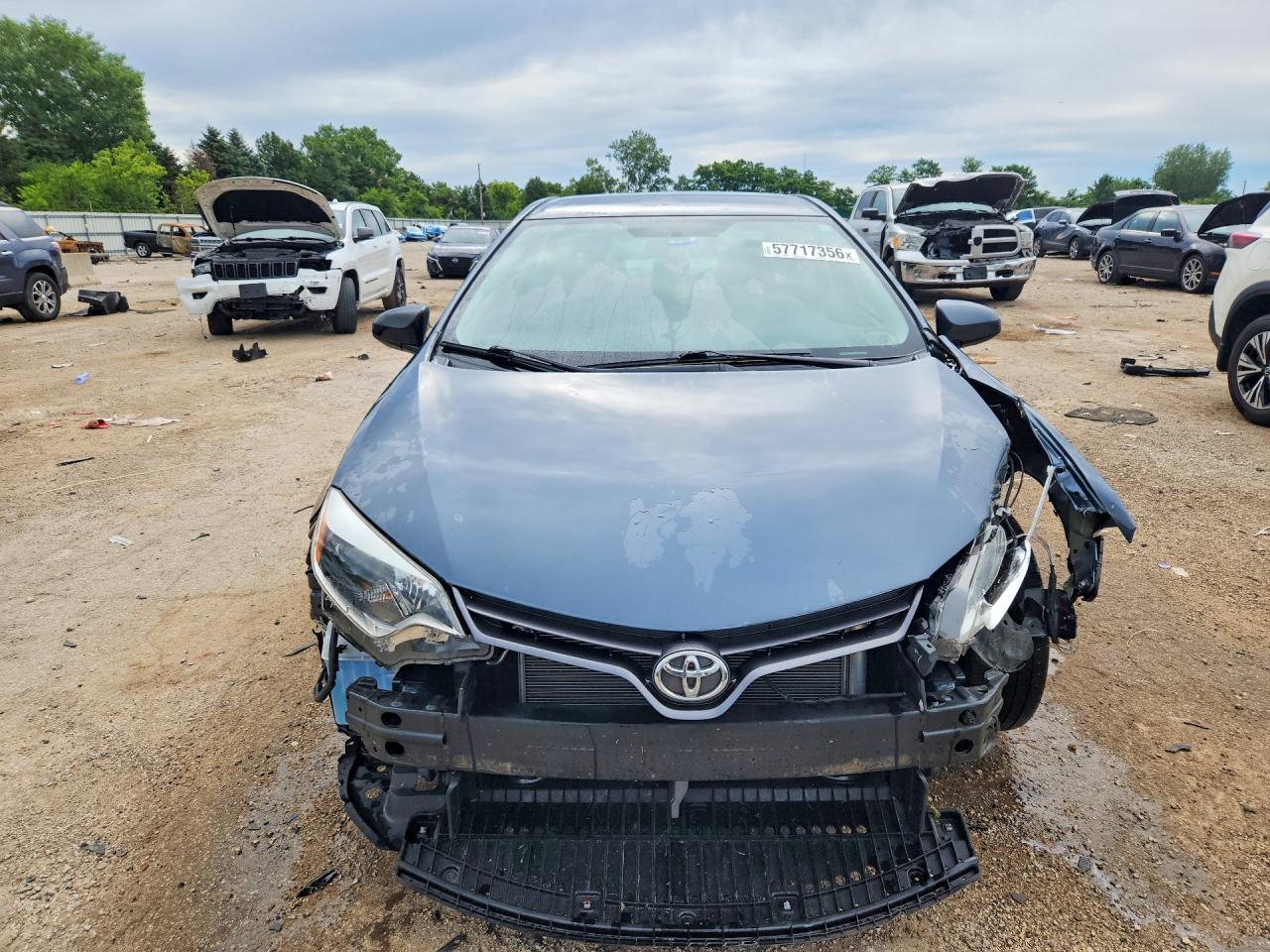 2015 Toyota Corolla Le Gray vin: 2T1BURHE0FC424147