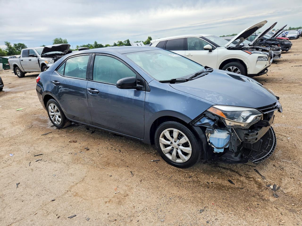 2015 Toyota Corolla Le Gray vin: 2T1BURHE0FC424147