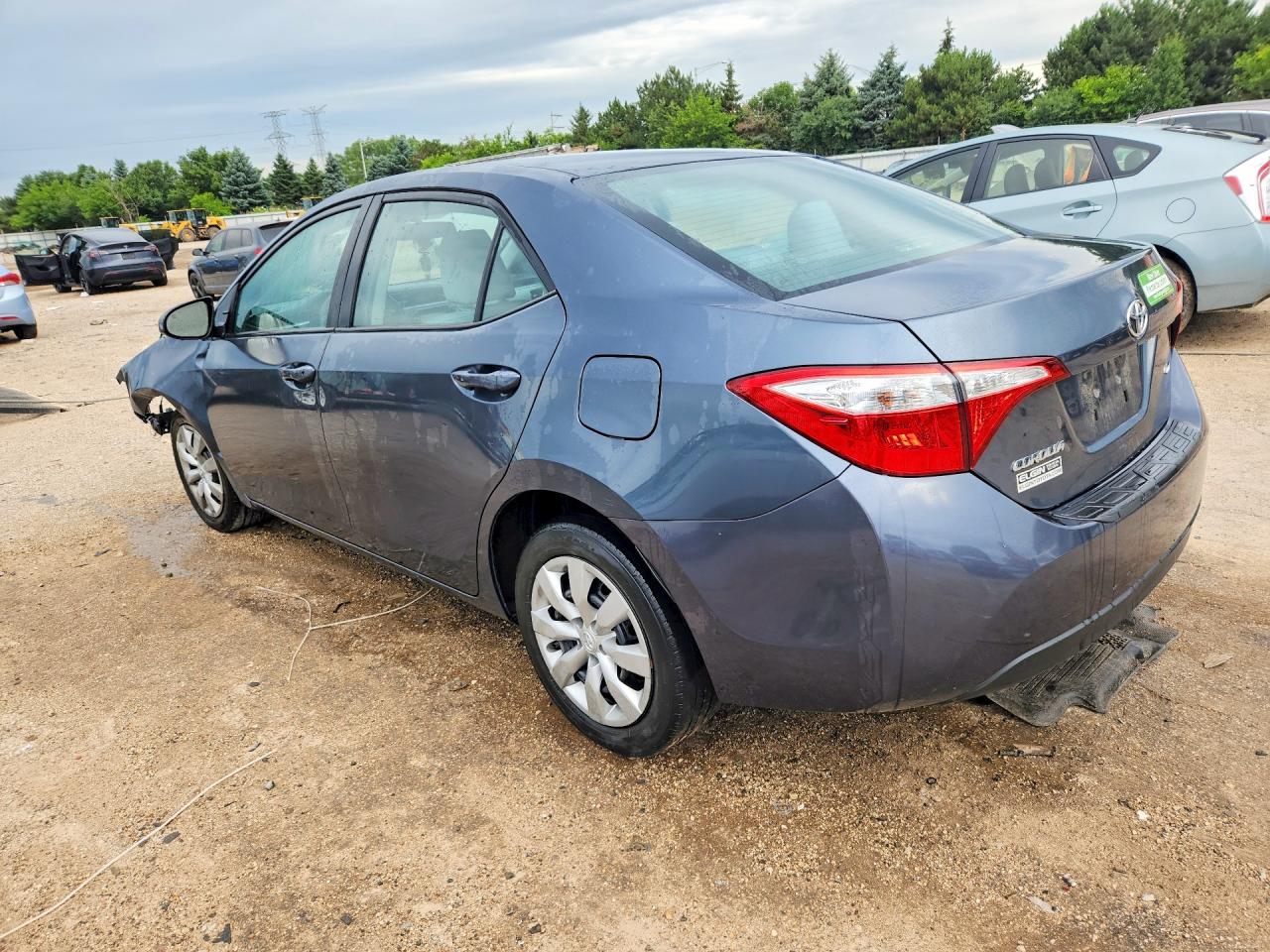 2015 Toyota Corolla Le Gray vin: 2T1BURHE0FC424147