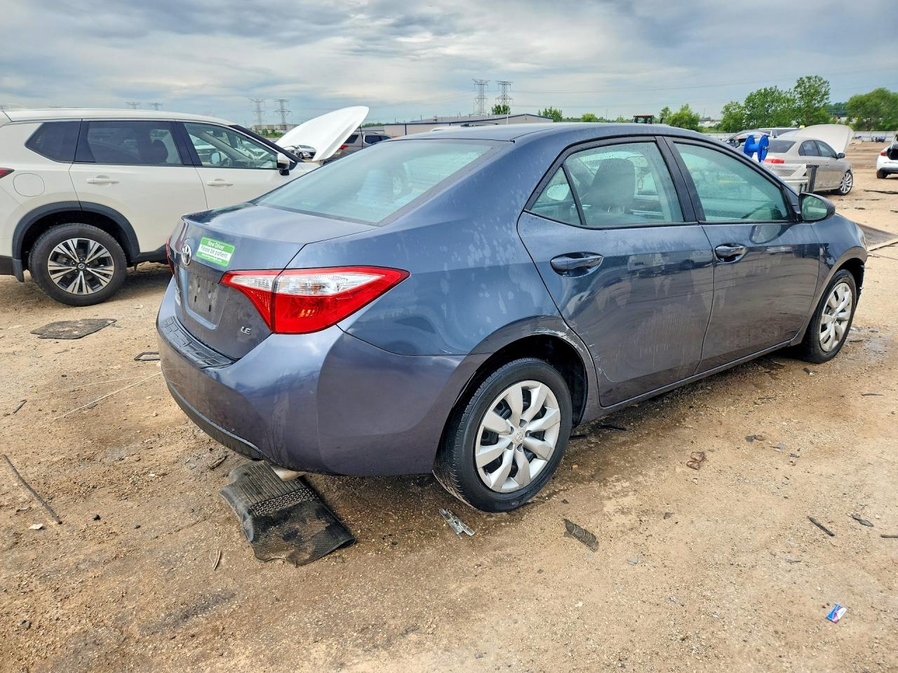 2015 Toyota Corolla Le Gray vin: 2T1BURHE0FC424147
