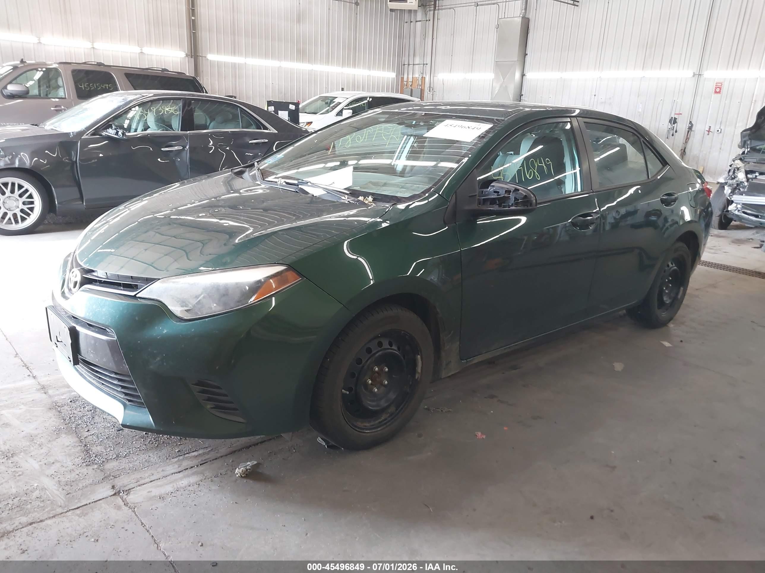 2015 Toyota Corolla Le Green vin: 2T1BURHE0FC443992