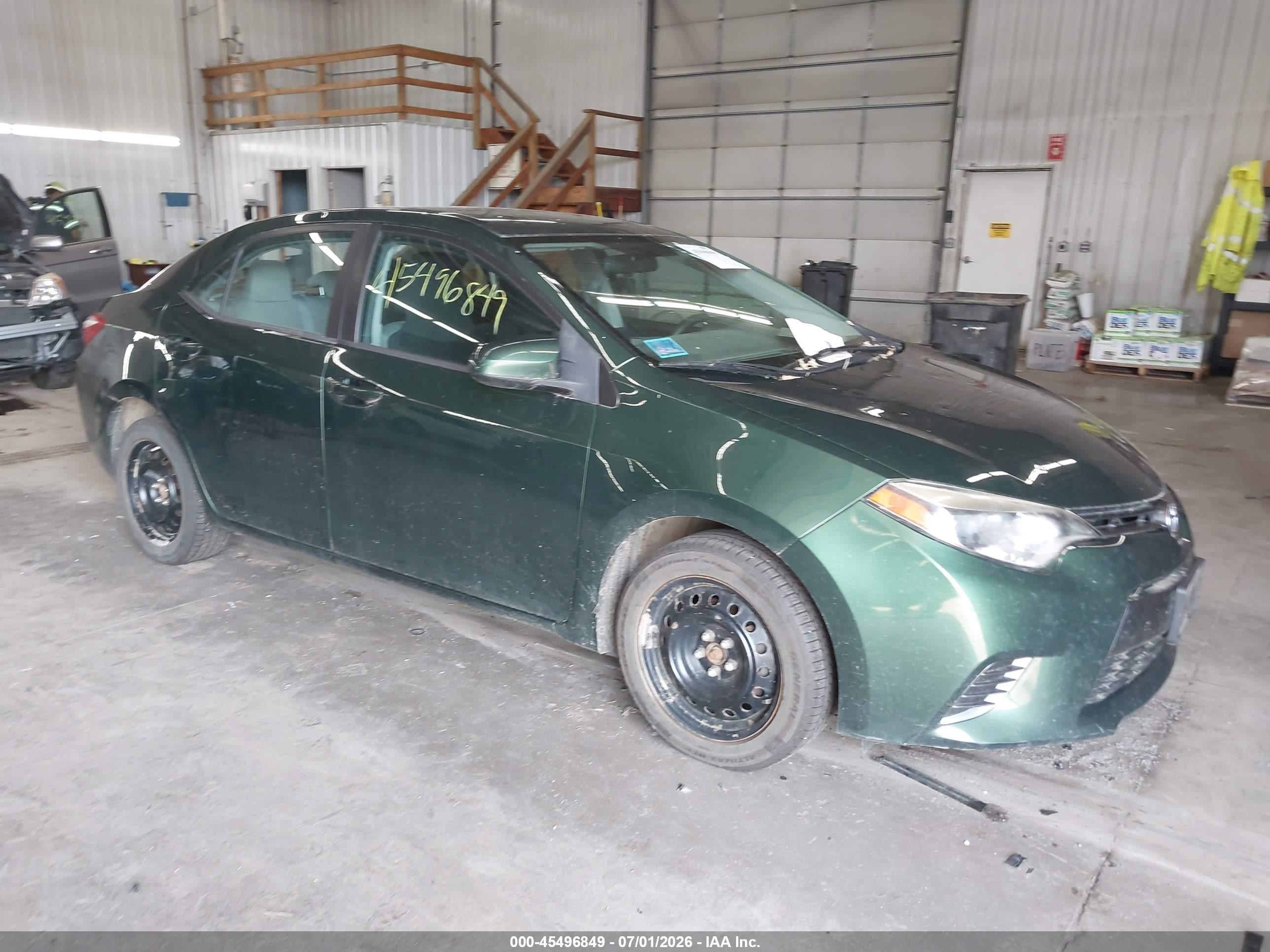 2015 Toyota Corolla Le Green vin: 2T1BURHE0FC443992