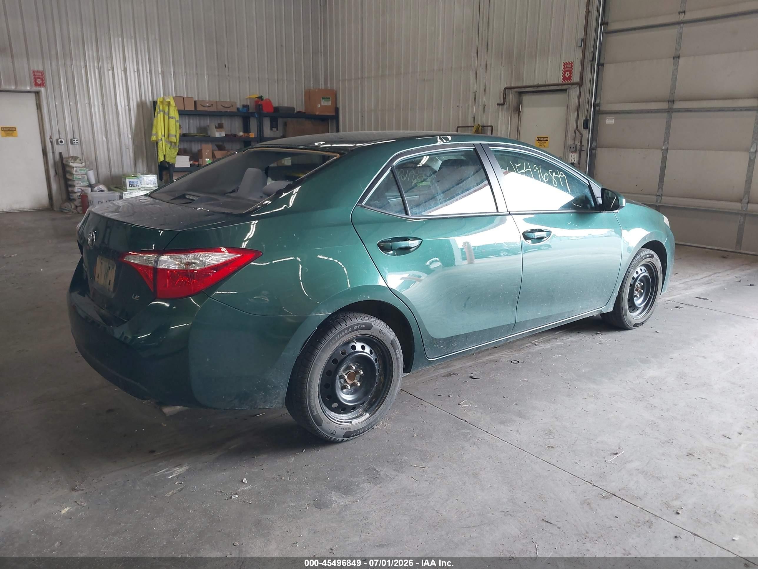 2015 Toyota Corolla Le Green vin: 2T1BURHE0FC443992