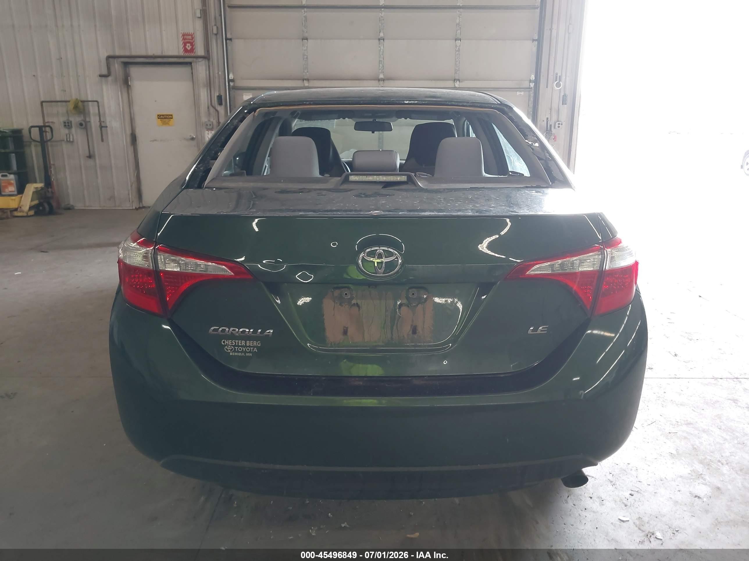 2015 Toyota Corolla Le Green vin: 2T1BURHE0FC443992