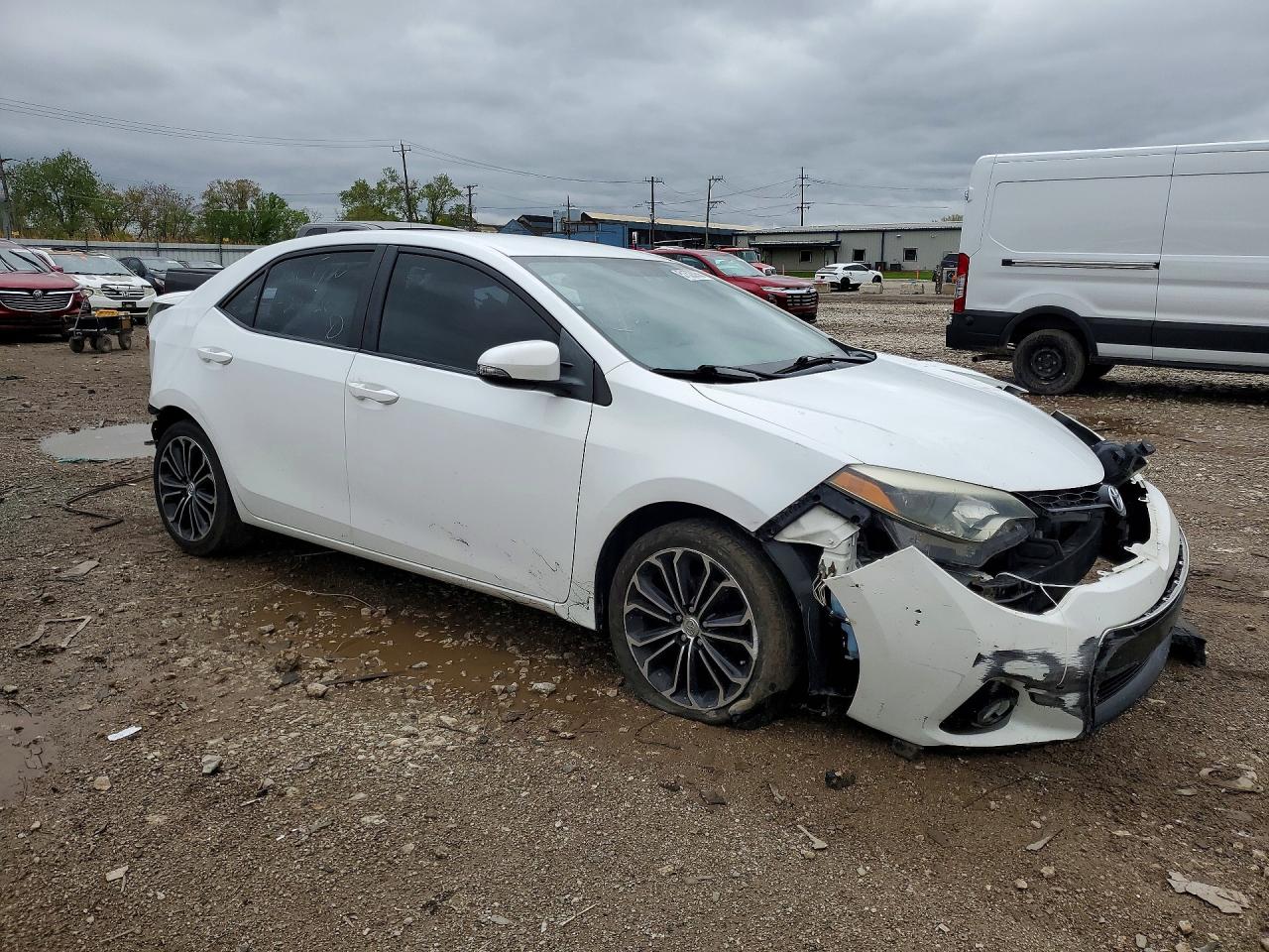 2015 Toyota Corolla S Plus White vin: 2T1BURHE0FC446696