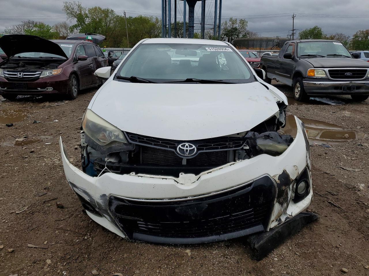 2015 Toyota Corolla S Plus White vin: 2T1BURHE0FC446696