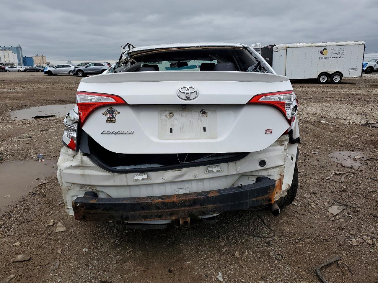 2015 Toyota Corolla S Plus White vin: 2T1BURHE0FC446696