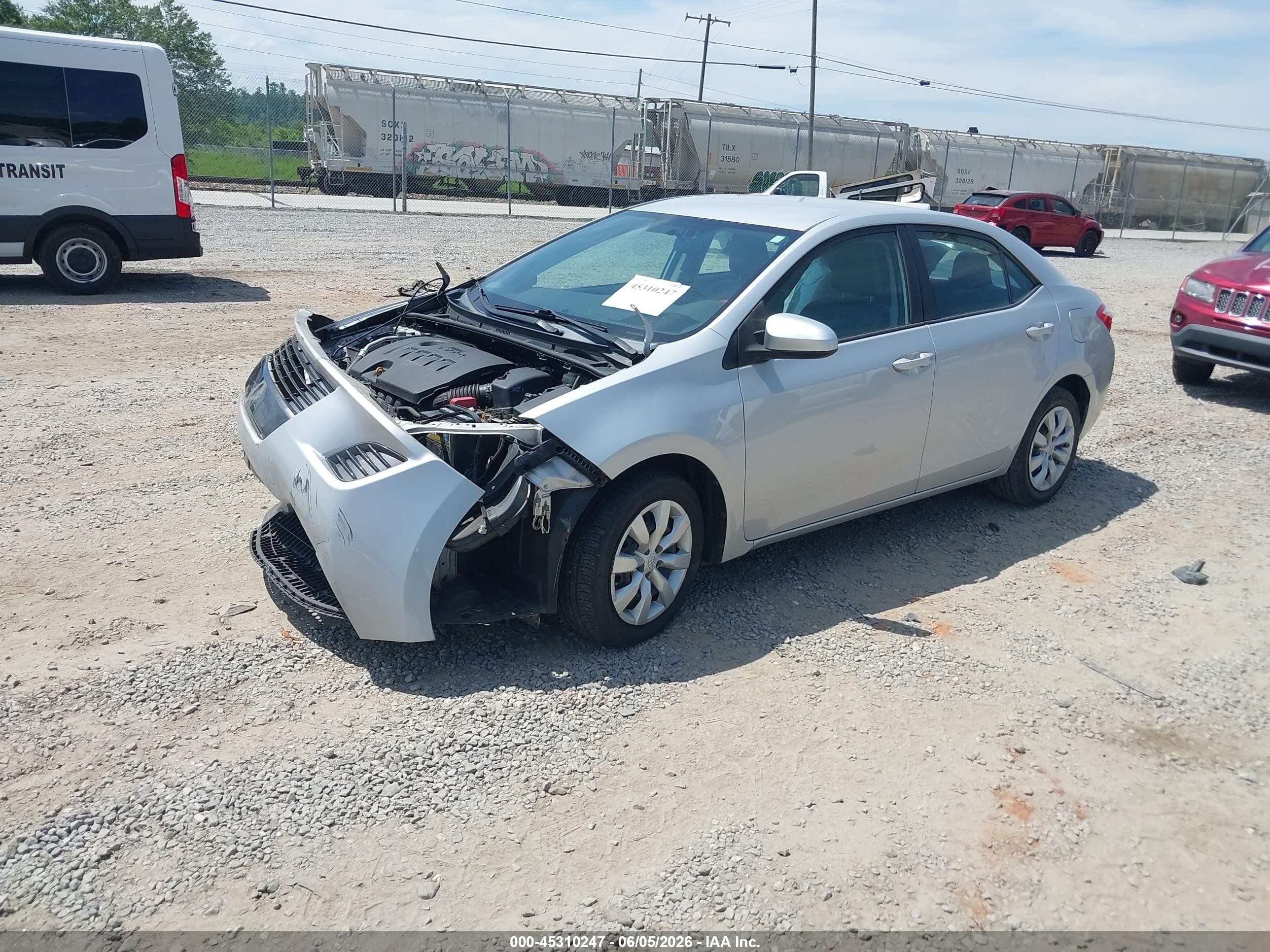 2015 Toyota Corolla Le Silver vin: 2T1BURHE0FC446777