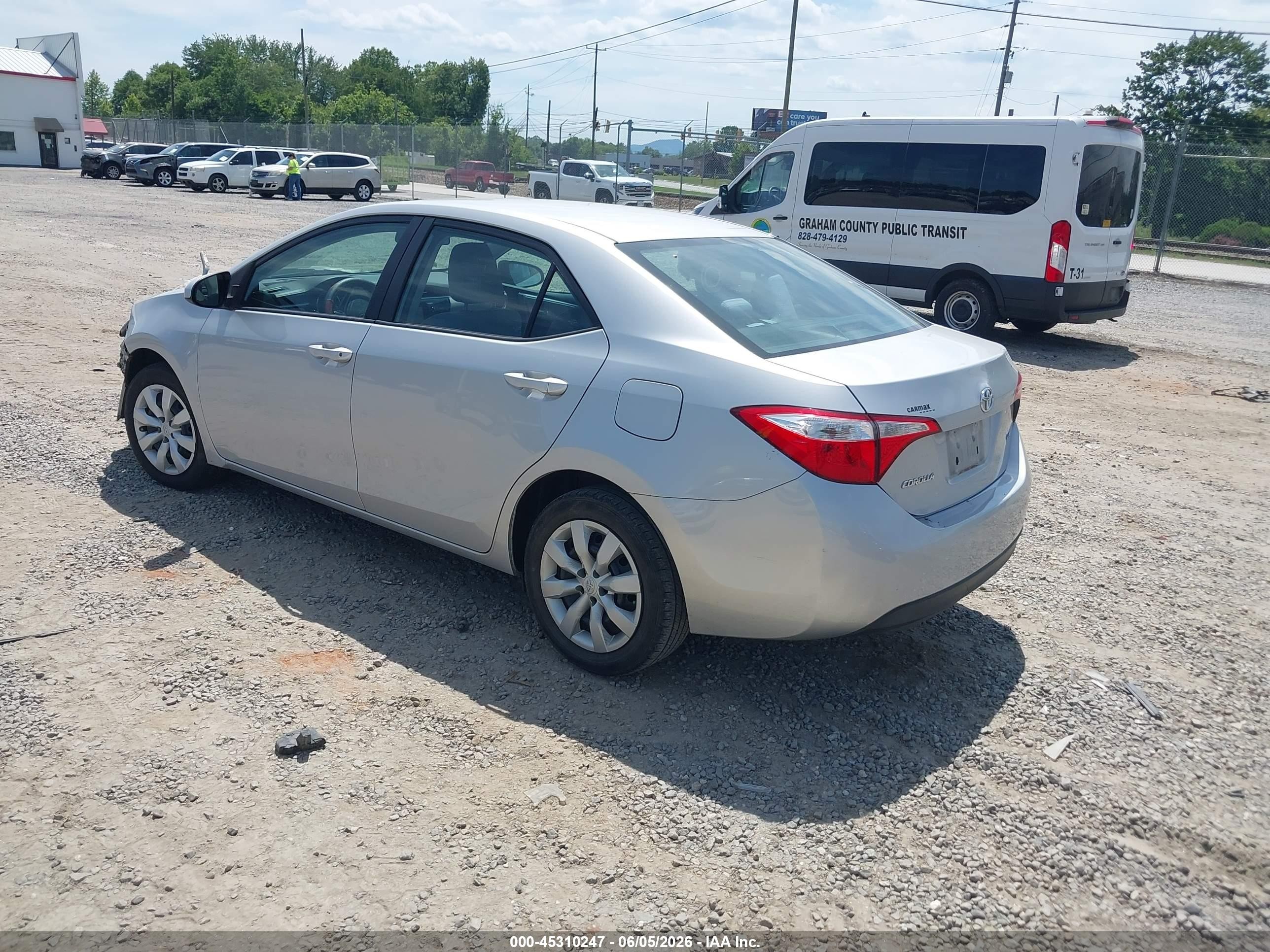 2015 Toyota Corolla Le Silver vin: 2T1BURHE0FC446777