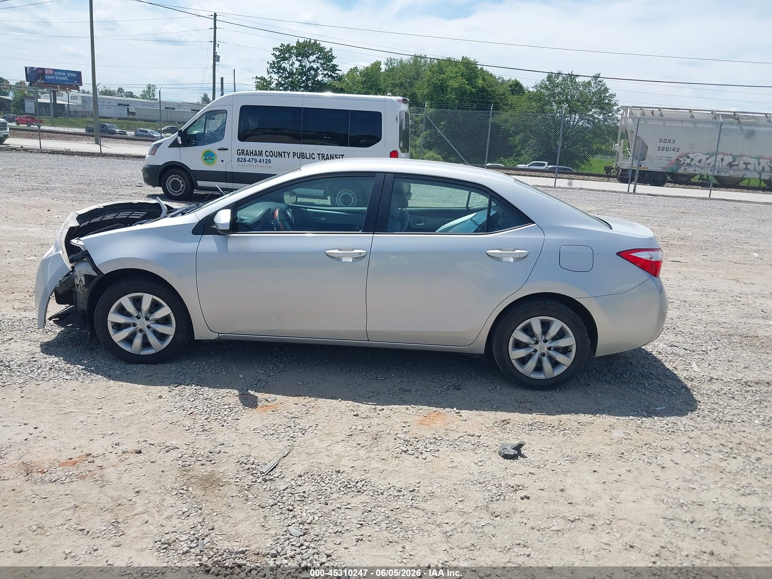 2015 Toyota Corolla Le Silver vin: 2T1BURHE0FC446777