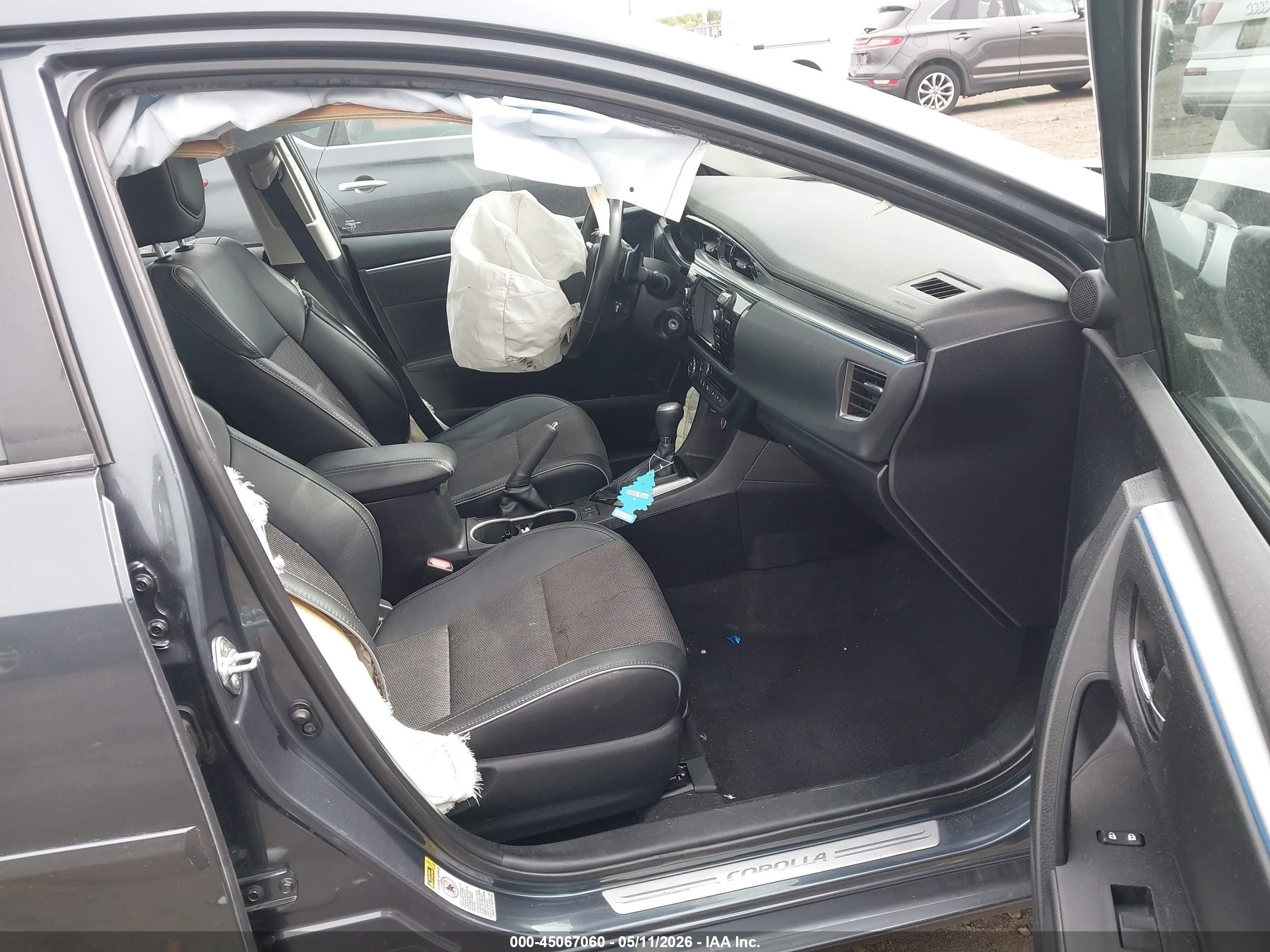 2015 Toyota Corolla S Plus Gray vin: 2T1BURHE0FC451414