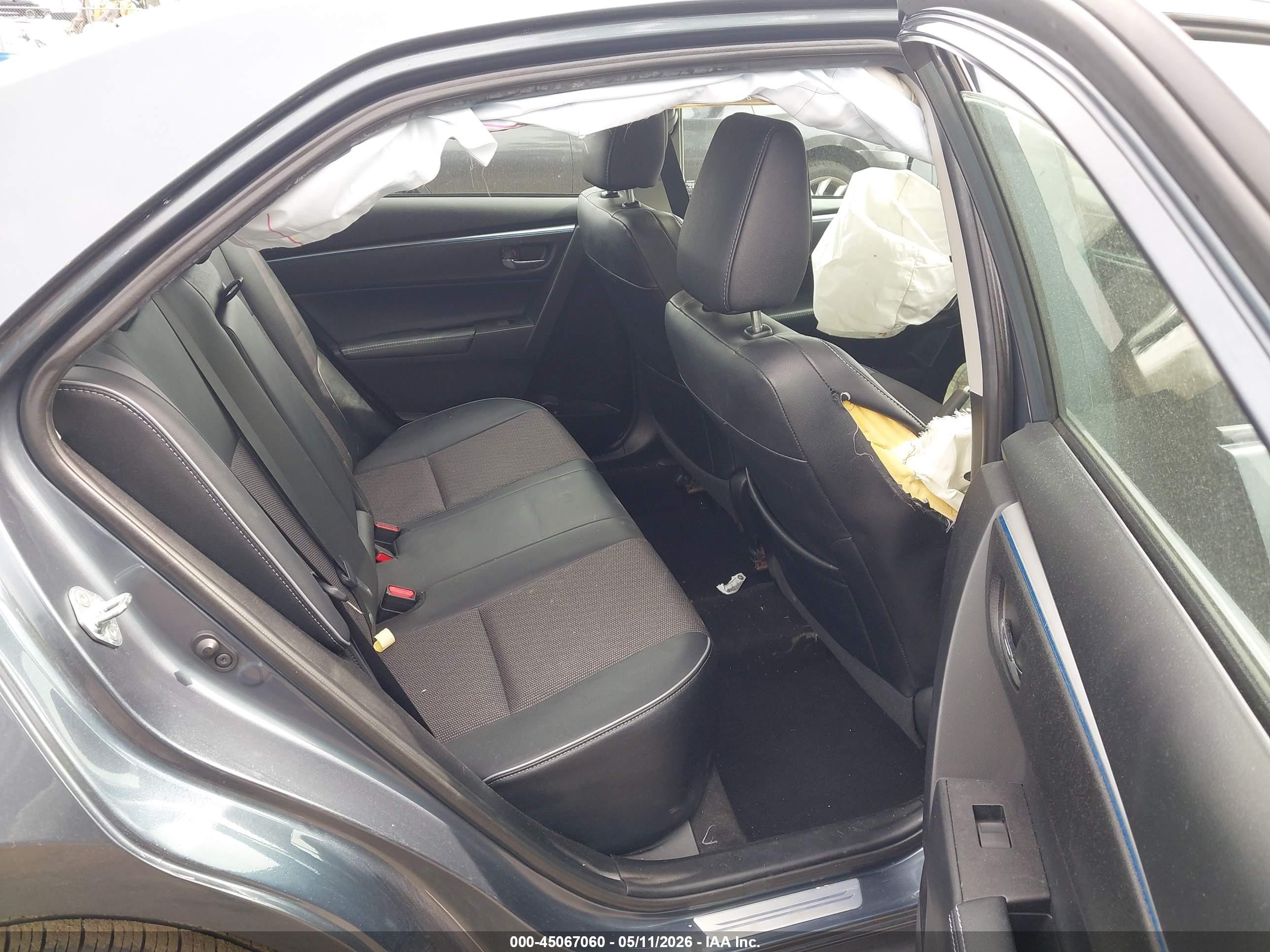 2015 Toyota Corolla S Plus Gray vin: 2T1BURHE0FC451414