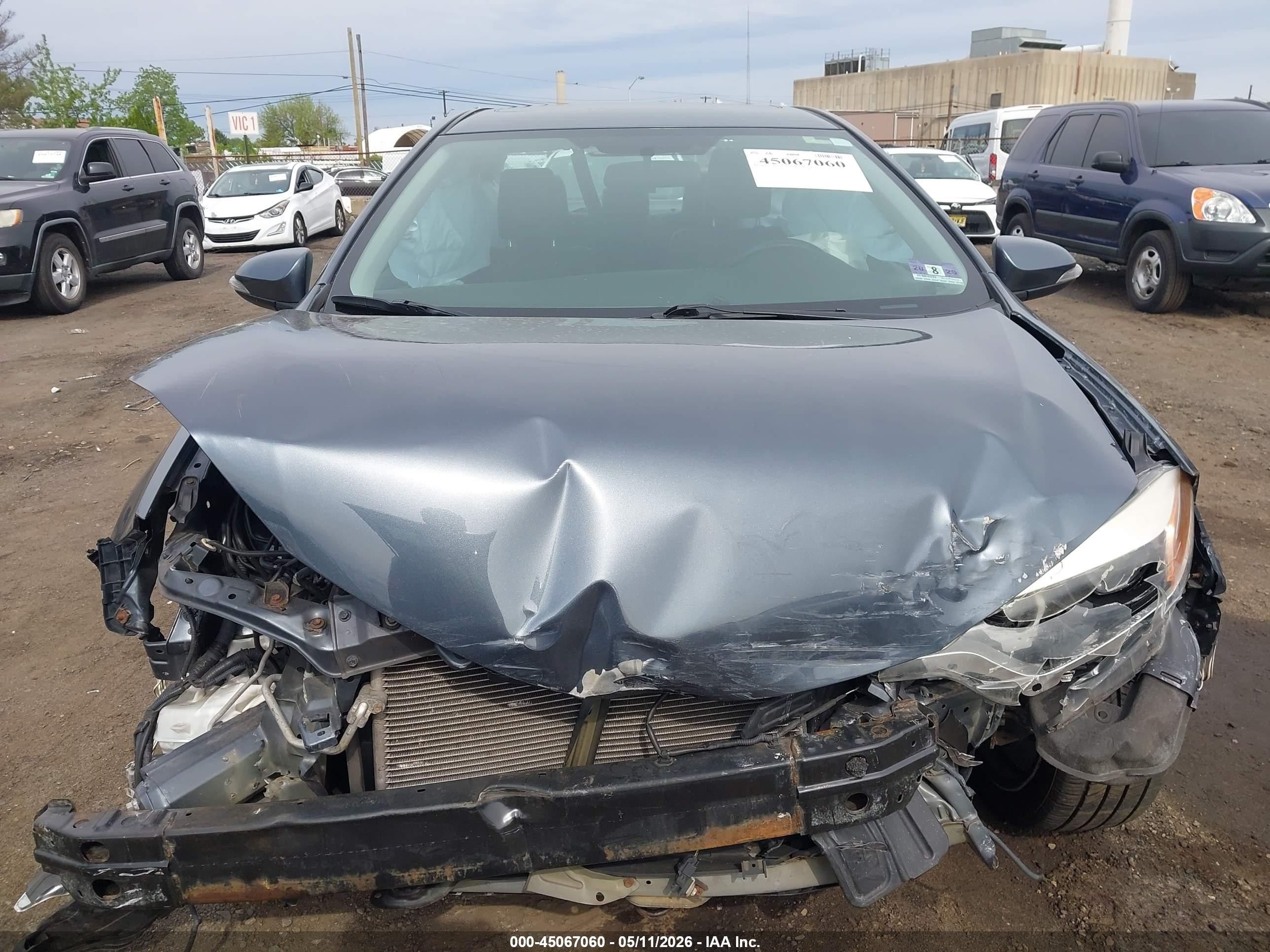 2015 Toyota Corolla S Plus Gray vin: 2T1BURHE0FC451414