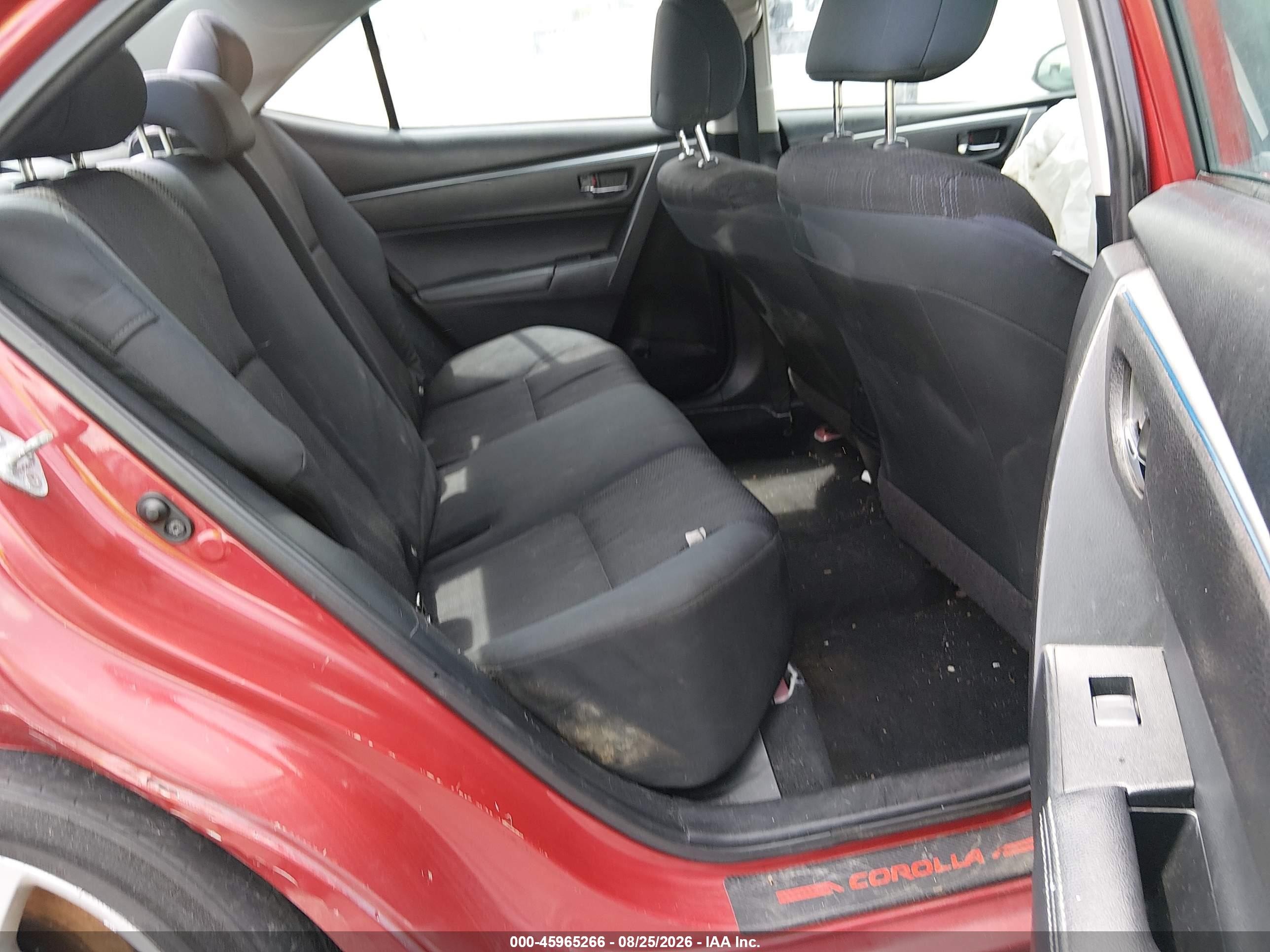 2015 Toyota Corolla S Plus Red vin: 2T1BURHE0FC458489