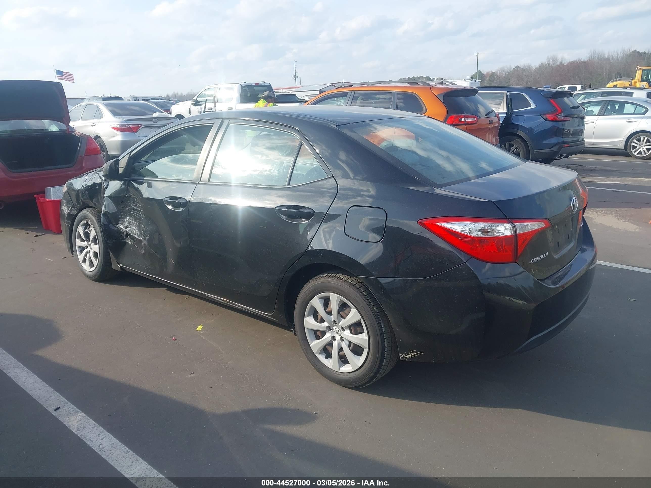 2015 Toyota Corolla Le Черный vin: 2T1BURHE0FC459934